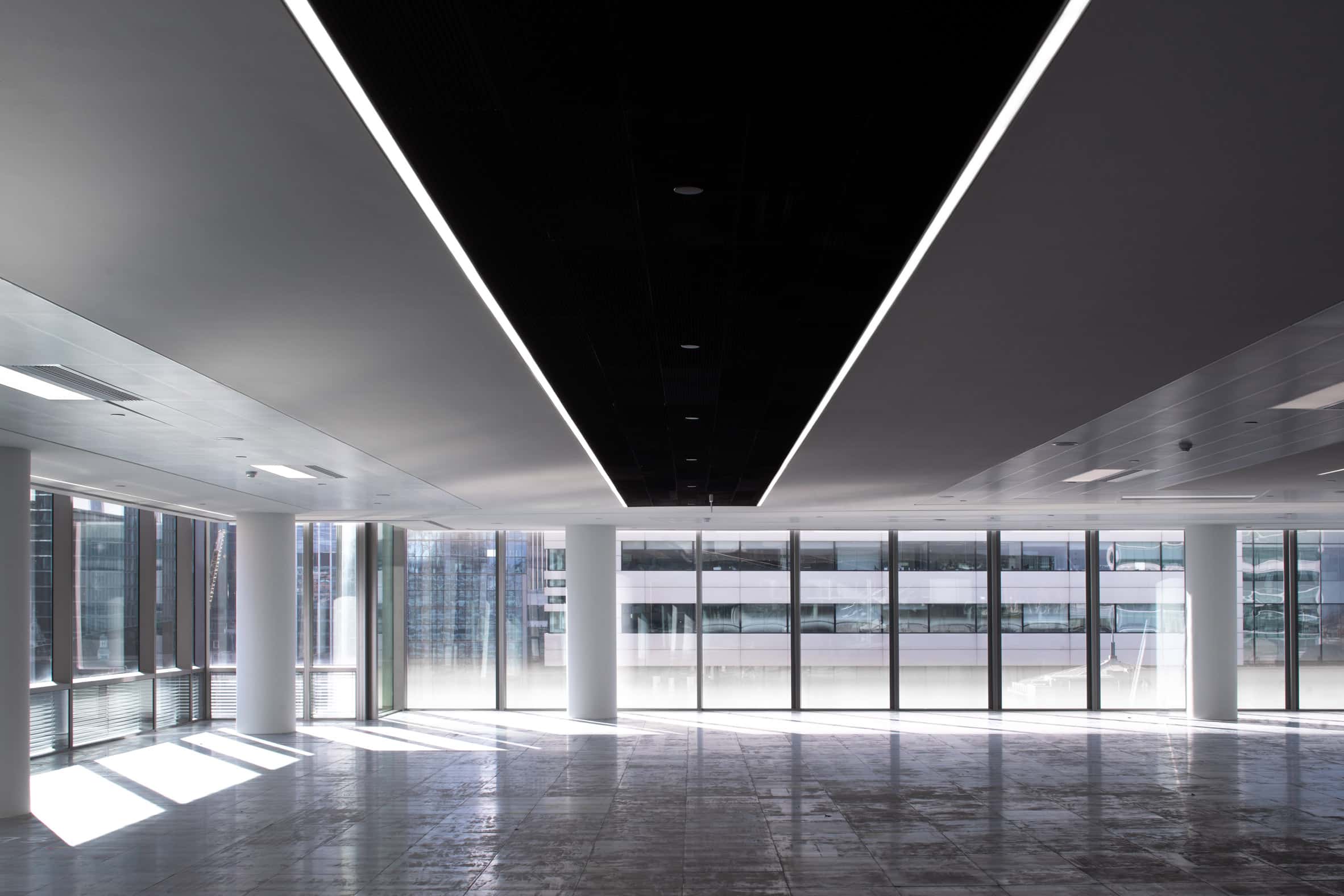 Office floor inside 10 Exchange Square