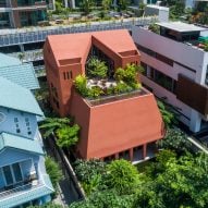 Aerial image of Red Cave by 23o5studio