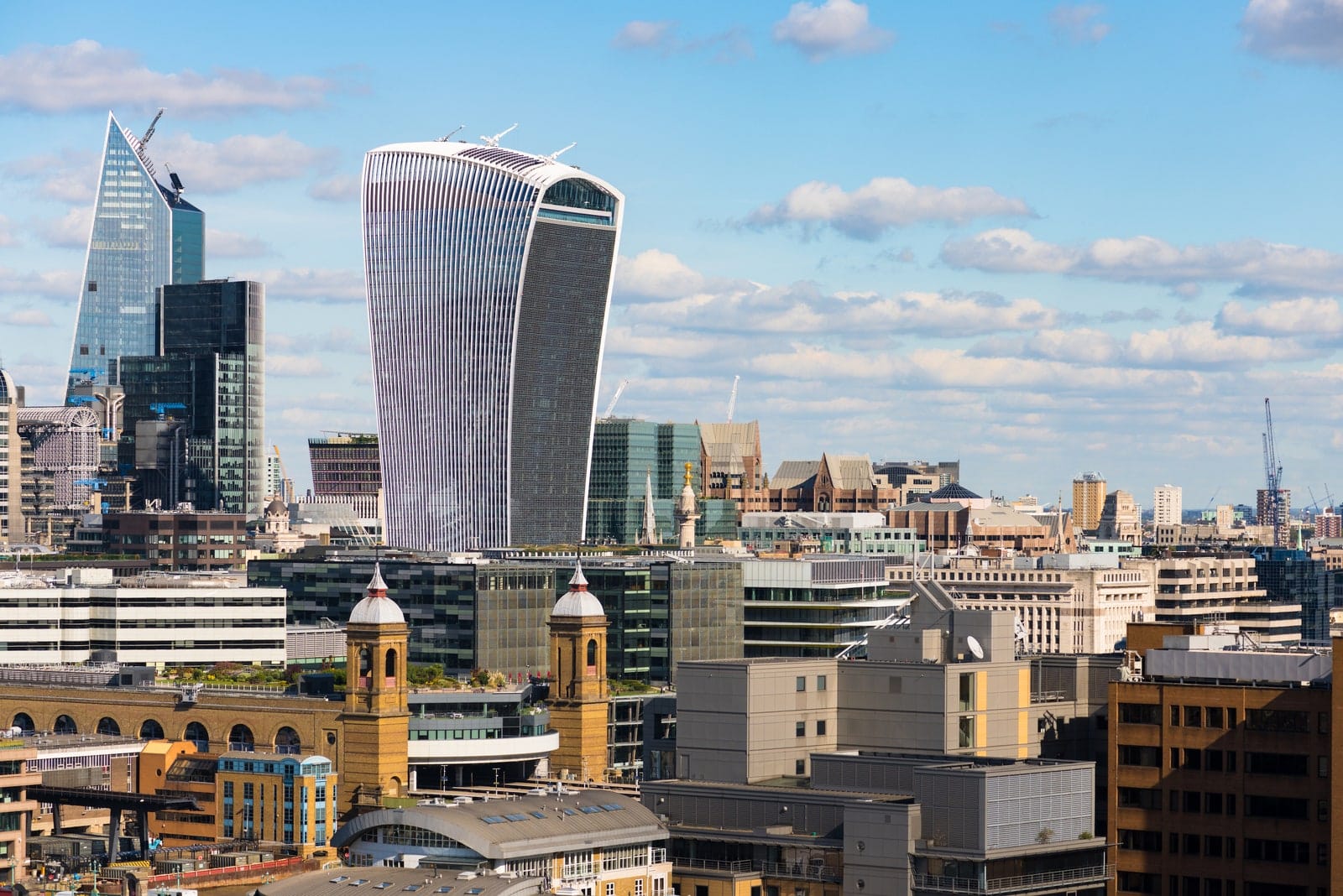 skyscrapers in city