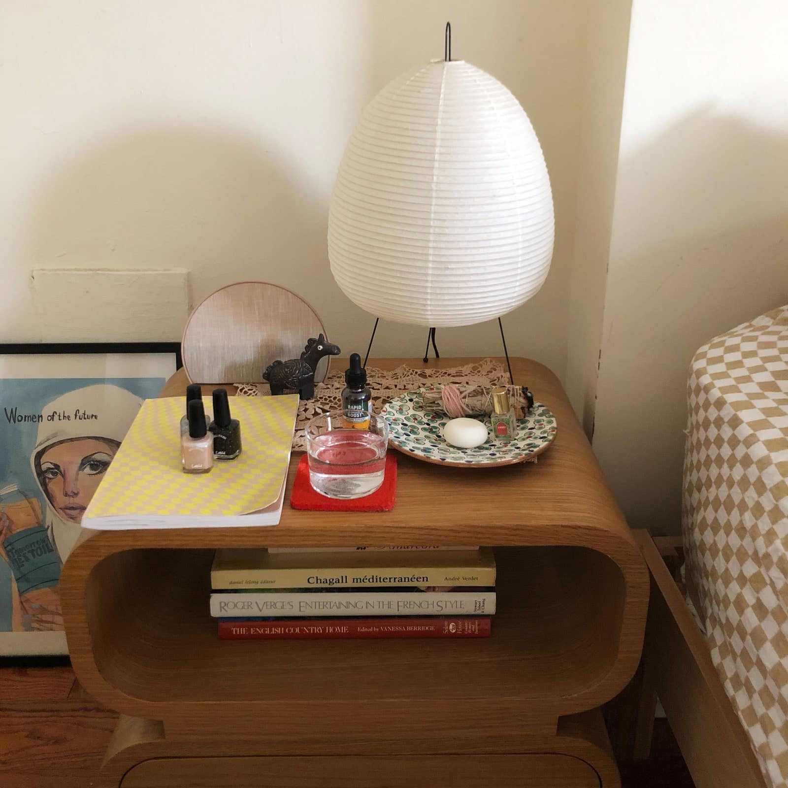 I love the curves of my Parachute nightstand and practically I appreciate that the discreet pushtoopen drawer on hides...
