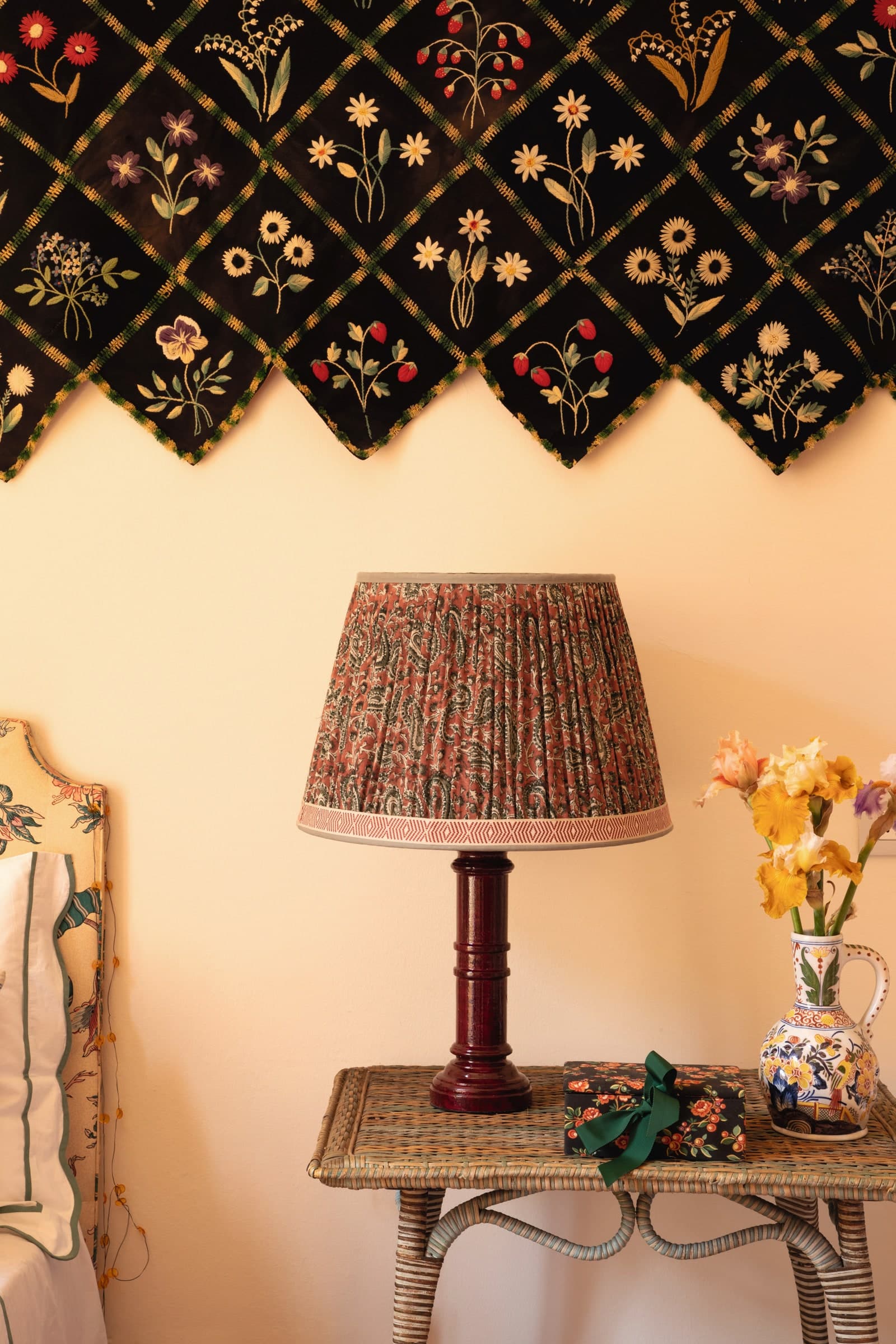 The Pilastro table lamp and Ambi lampshade by Cabana for OKA.