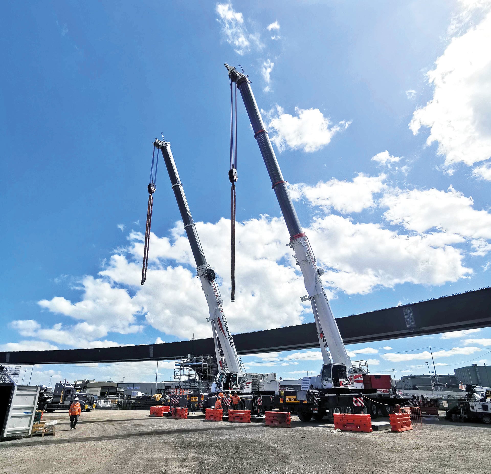 Premier Cranes & Rigging’s focus has now shifted to the ‘East’ zone of works on the West Gate Tunnel Project.