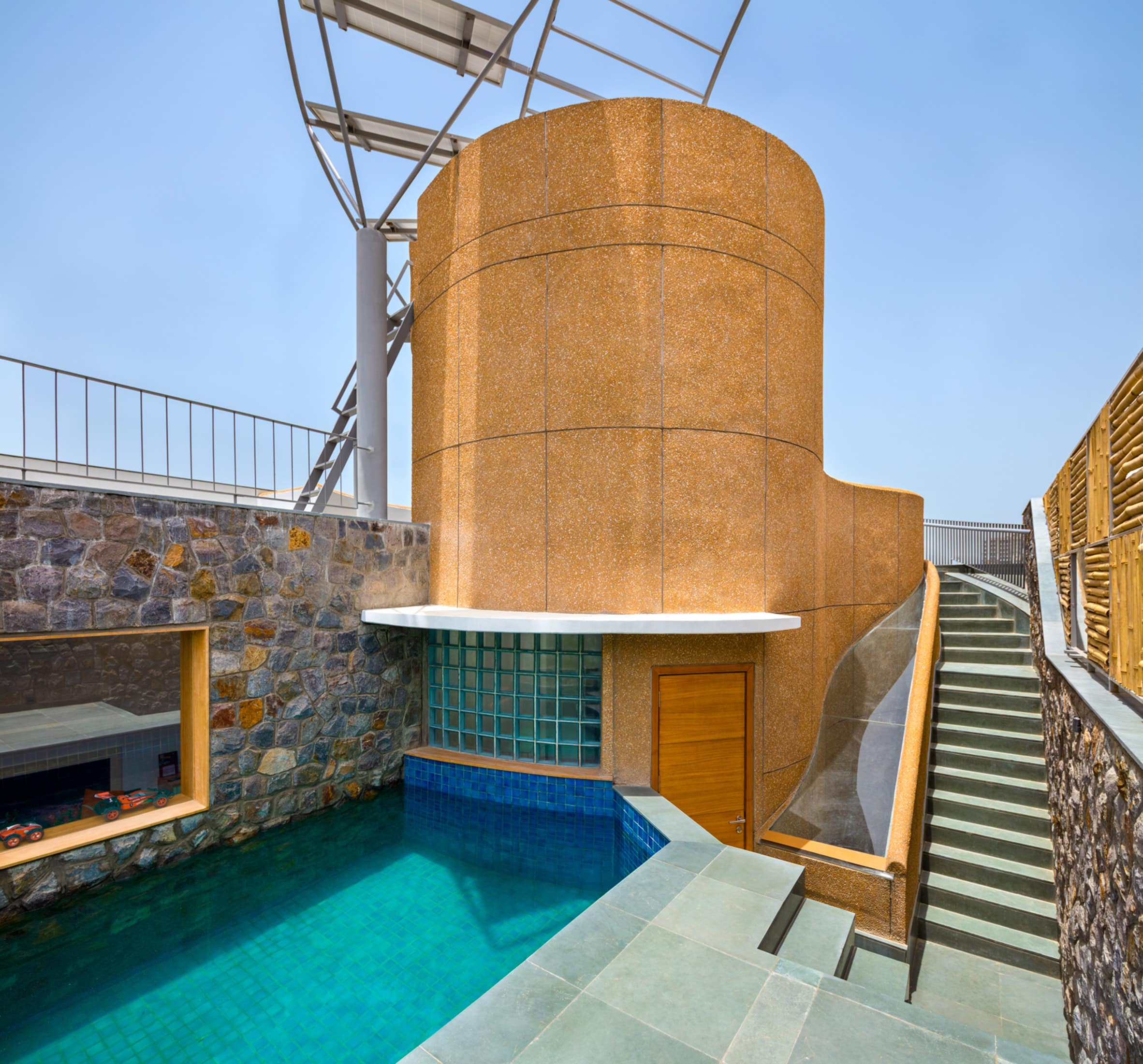 Rooftop swimming pool