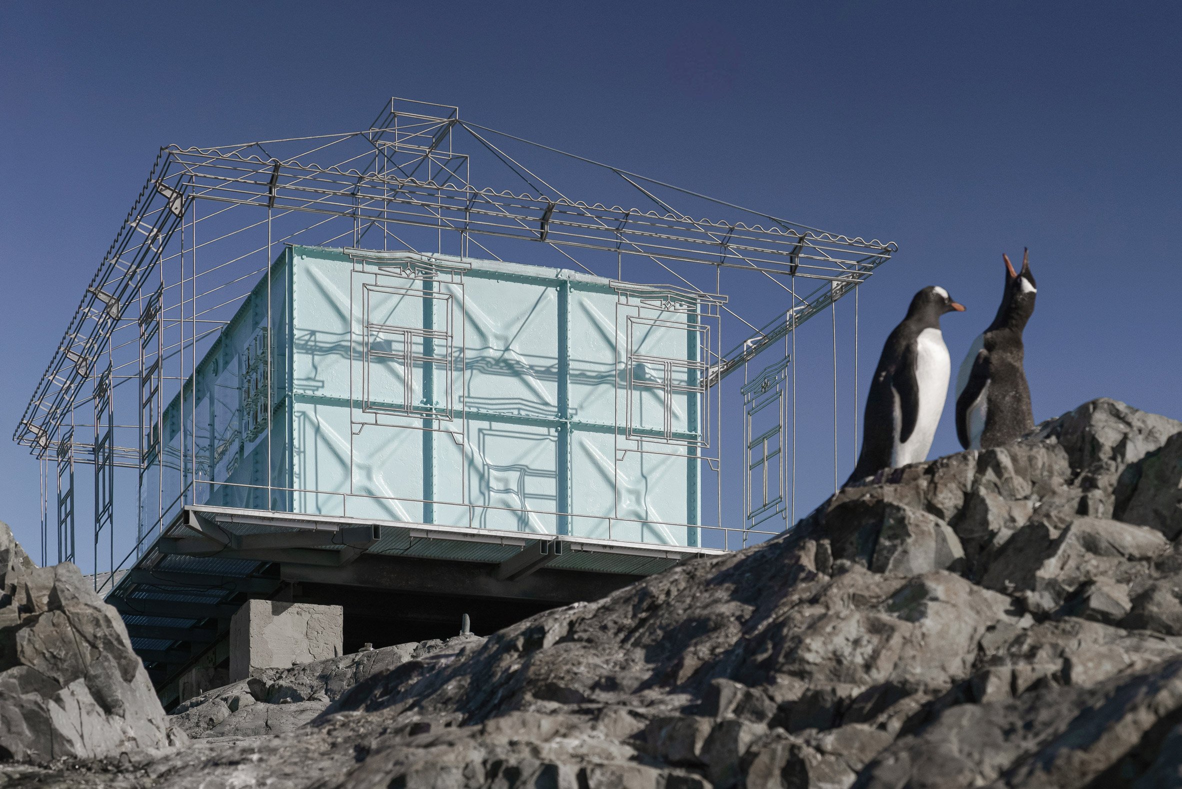 Ukrainian home in Antartica