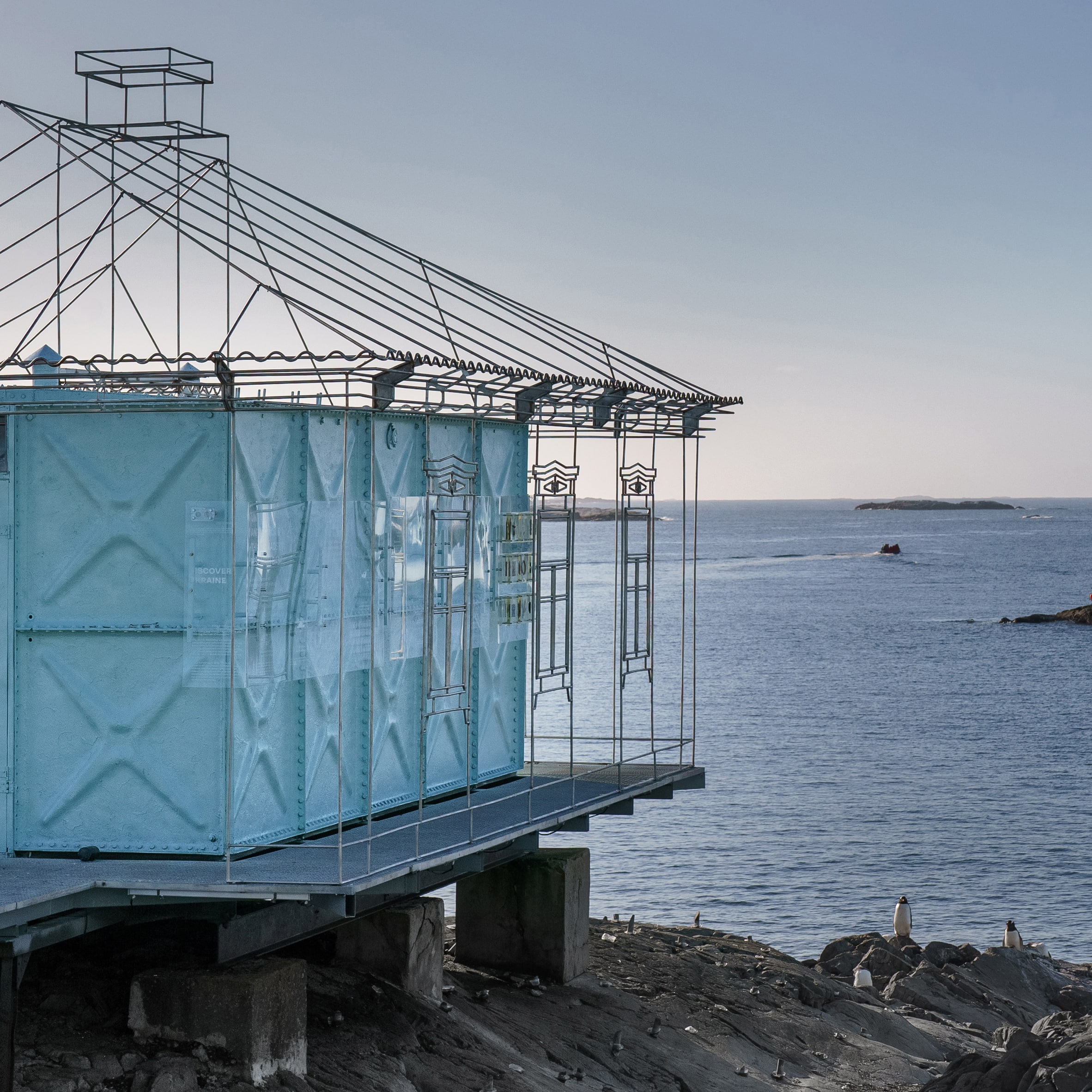House installation on Galindez Island