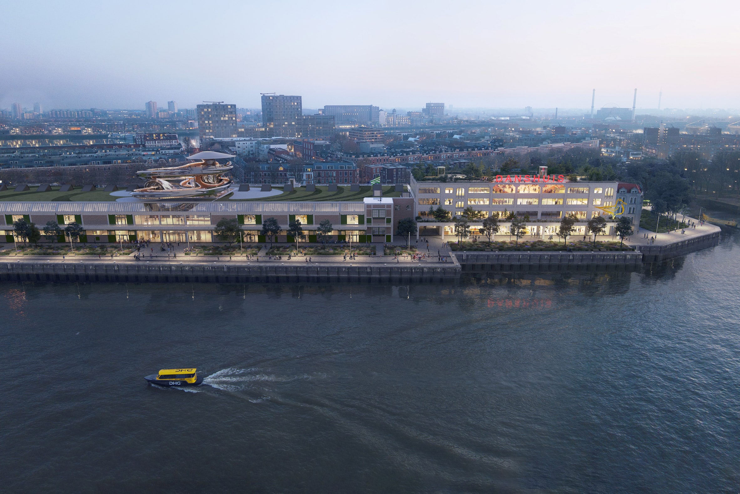 Exterior of Danshuis in Rotterdam