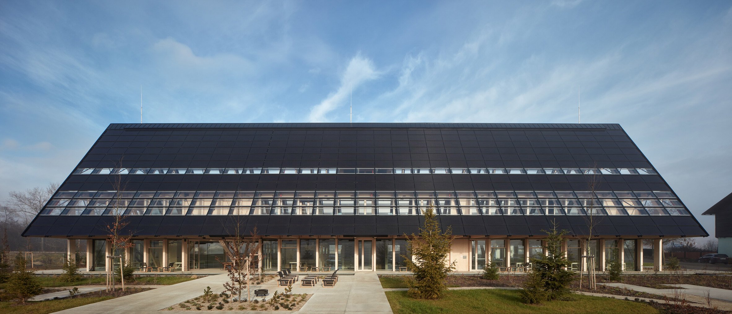 Roof of Kloboucká lesní HQ 
