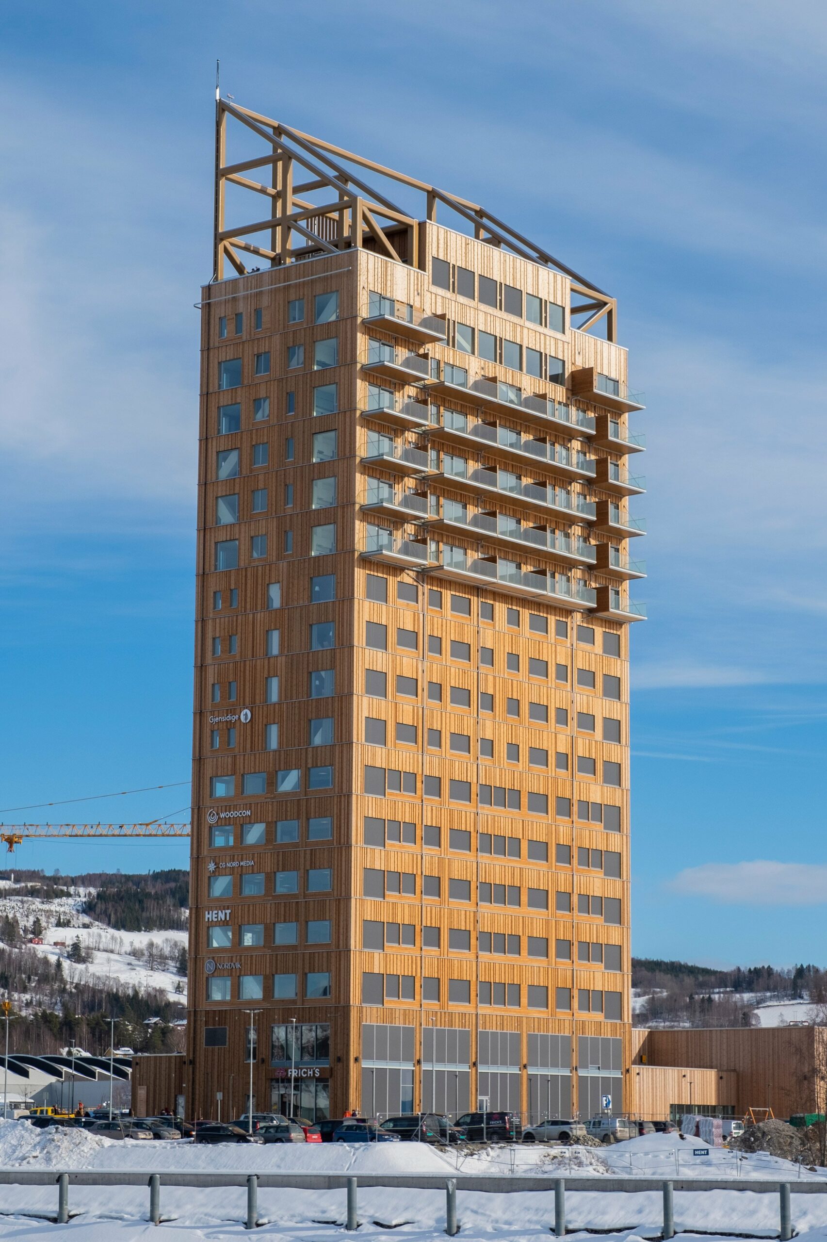 Mjøstårnet by Voll Arkitekter in Brumunddal