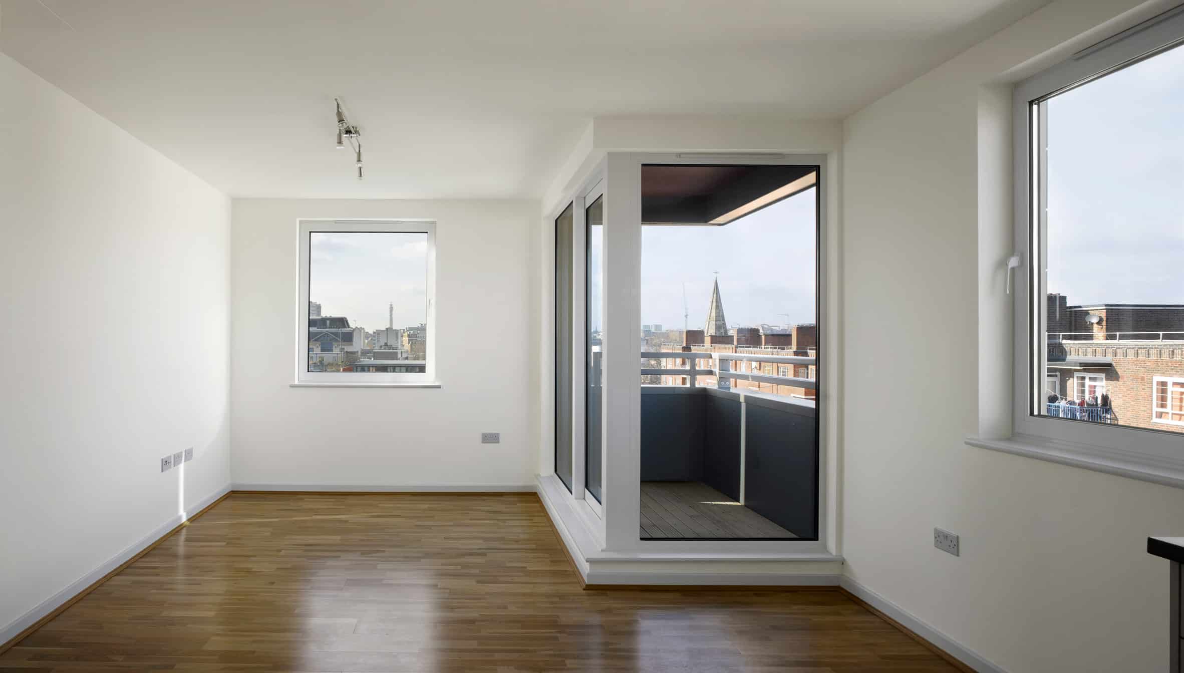Living space inside Murray Grove by Waugh Thistleton