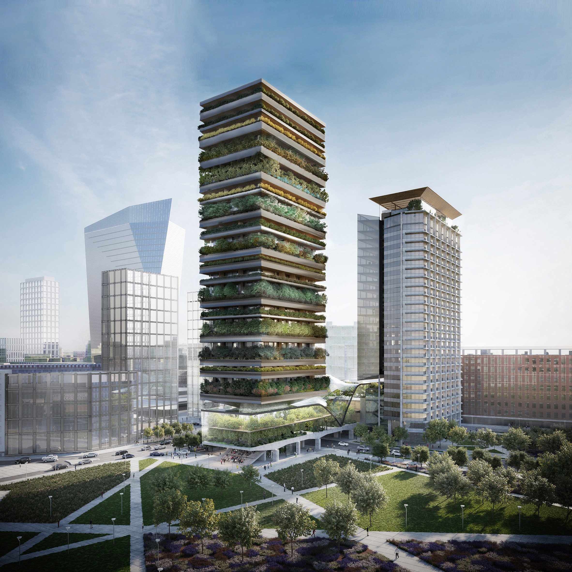 The Pirelli 39 development by Diller Scofidio + Renfro and Stefano Boeri Architetti