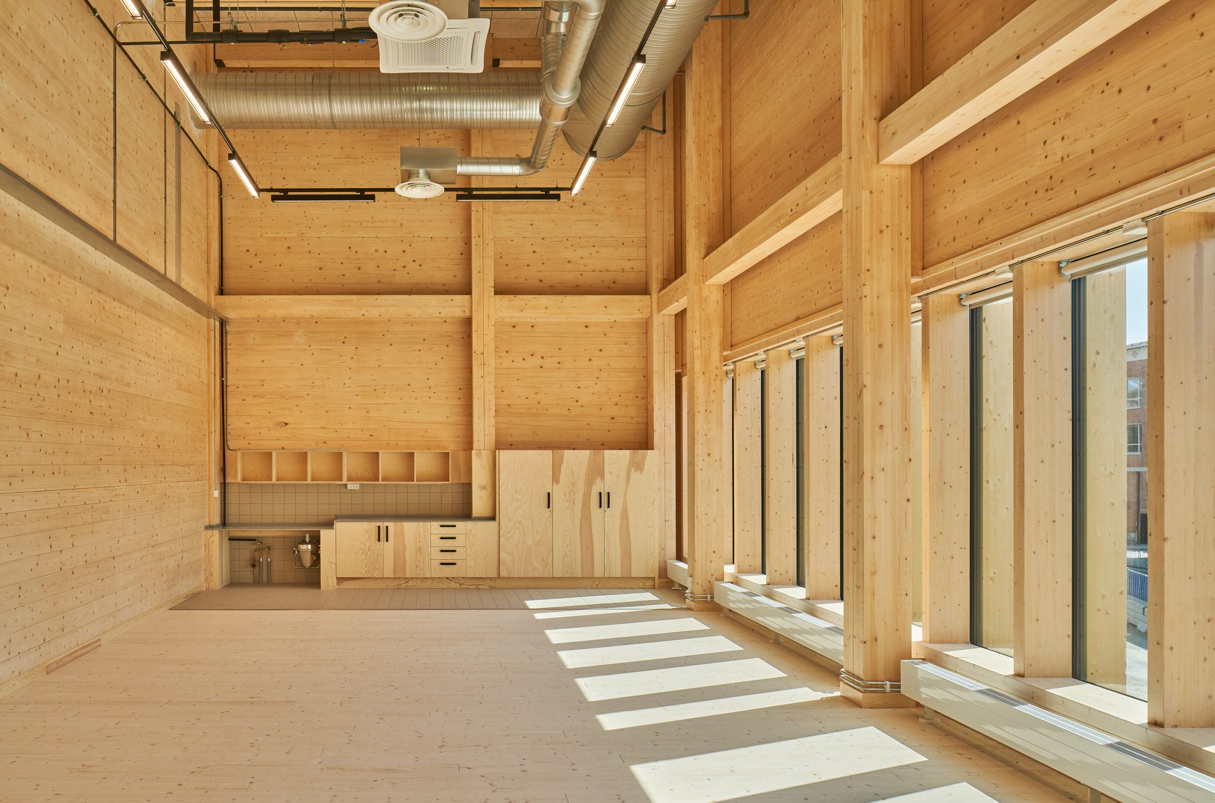 CLT walls at Sara Kulturhus Centre