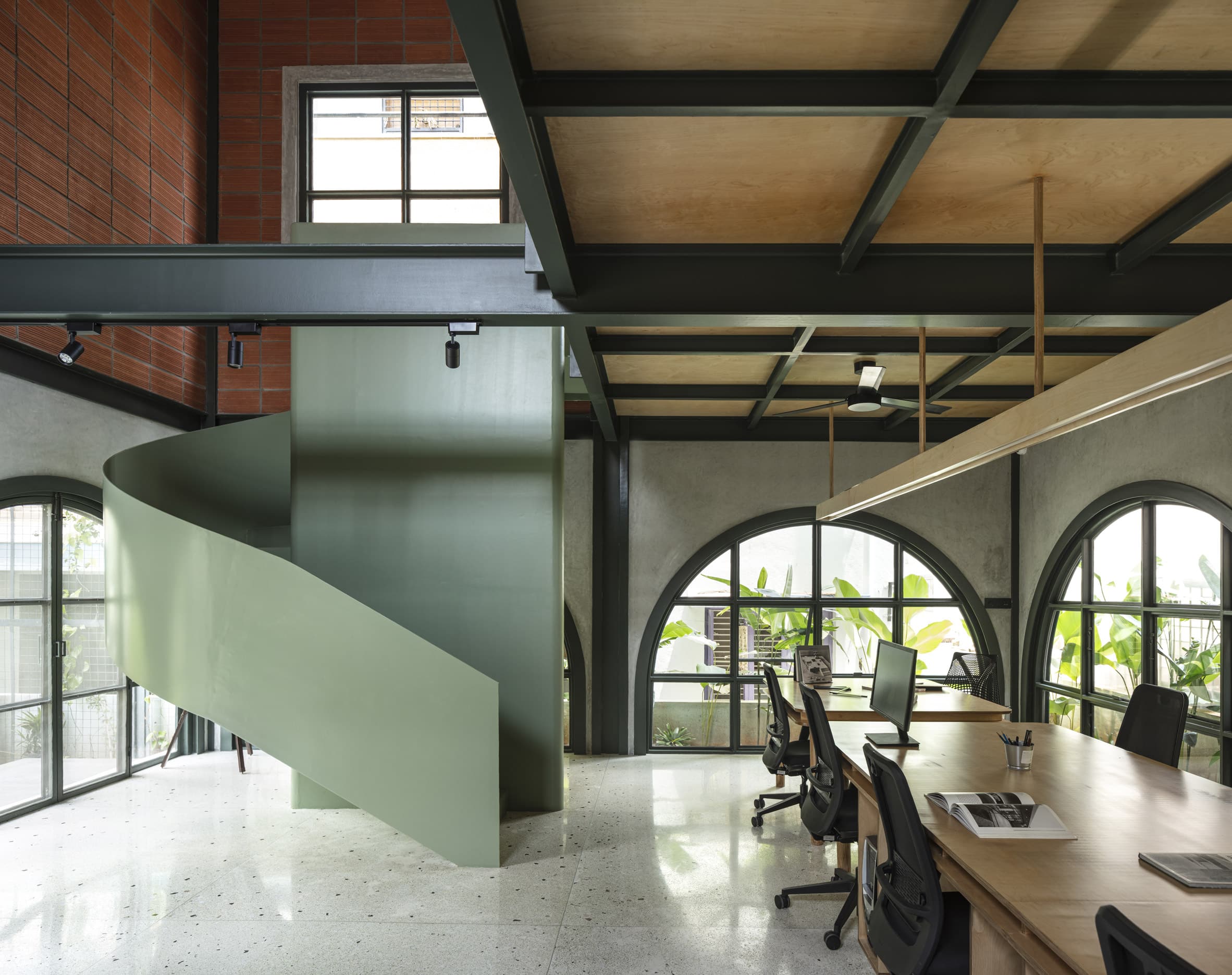 Photo of the interior of the office by Taliesyn