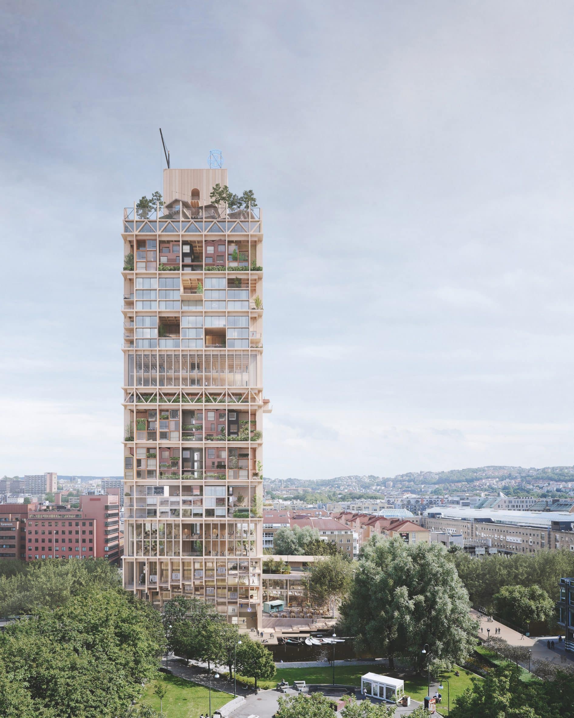 Render of The Regenerative High-Rise 