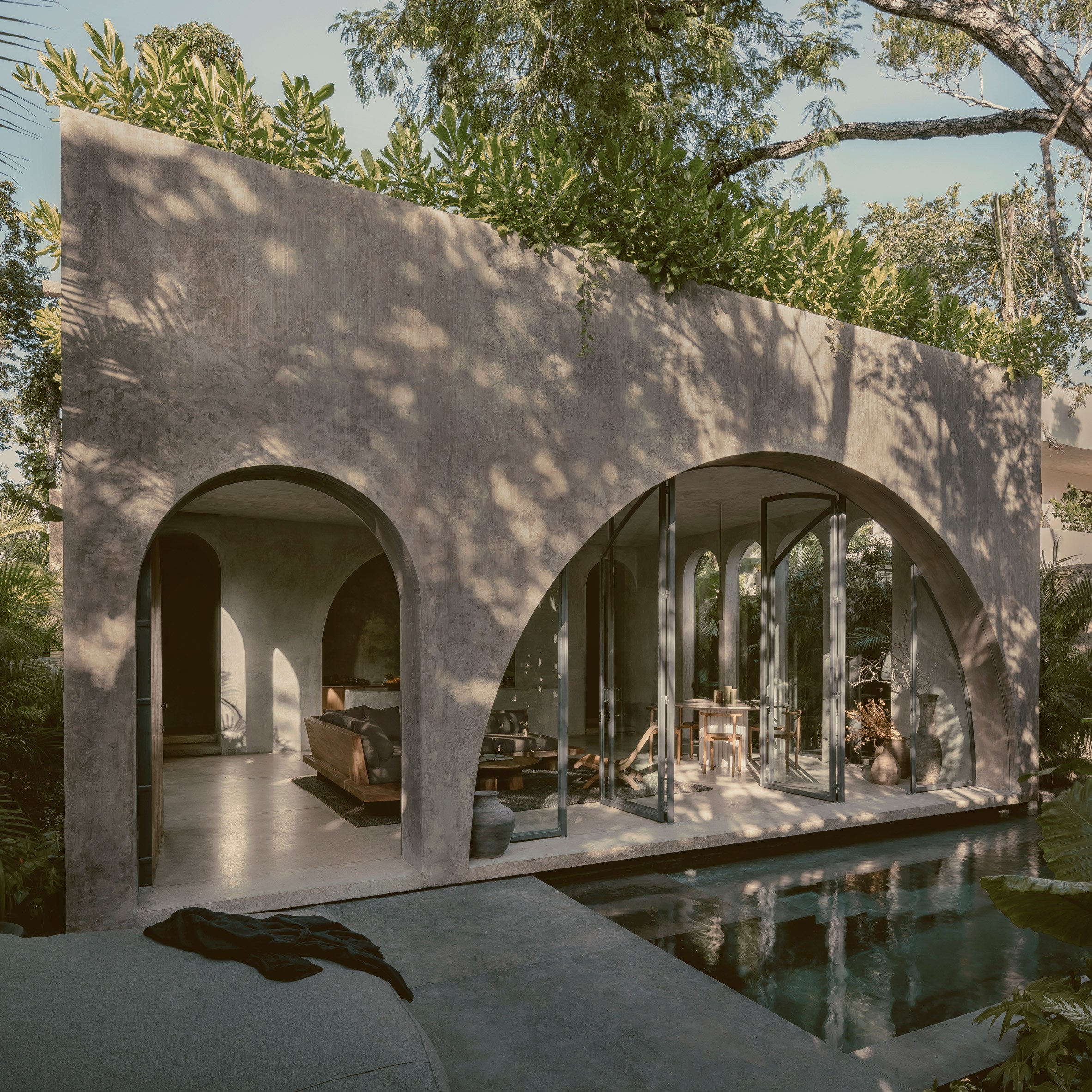The exterior of Villa Petricor