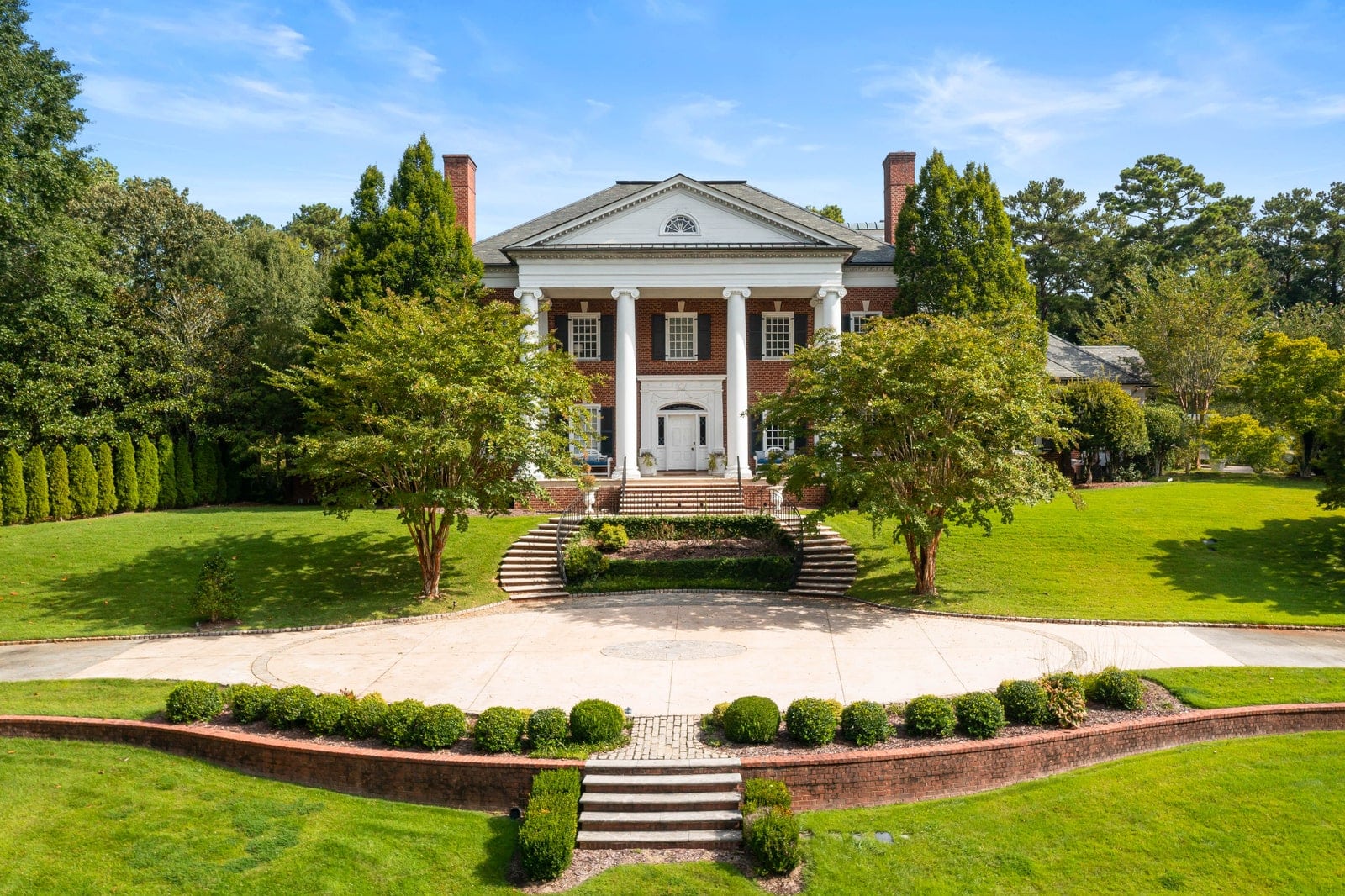 a red brick home