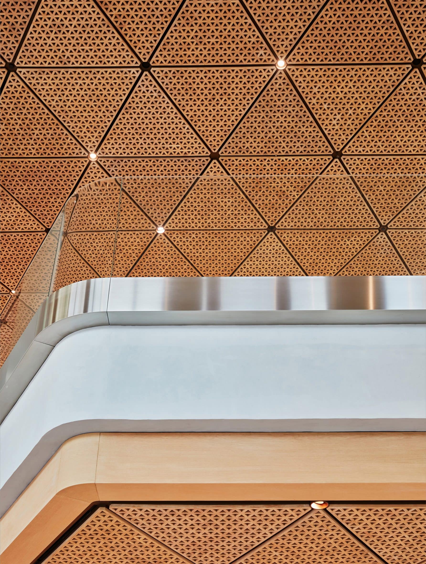 Detail view of Apple BKC in Mumbai