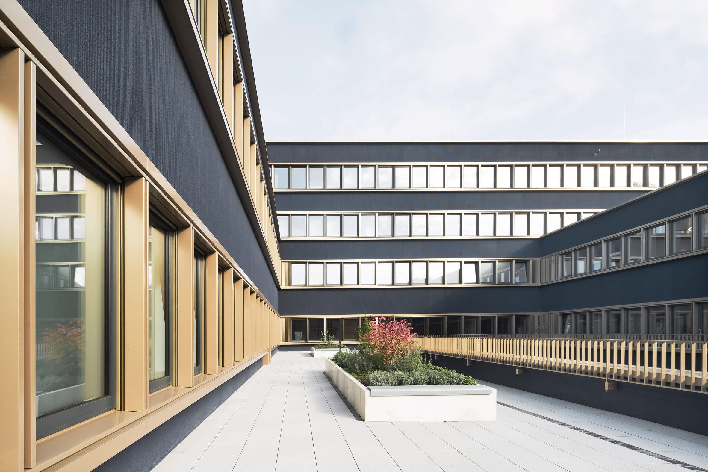 Courtyard in Passau police station