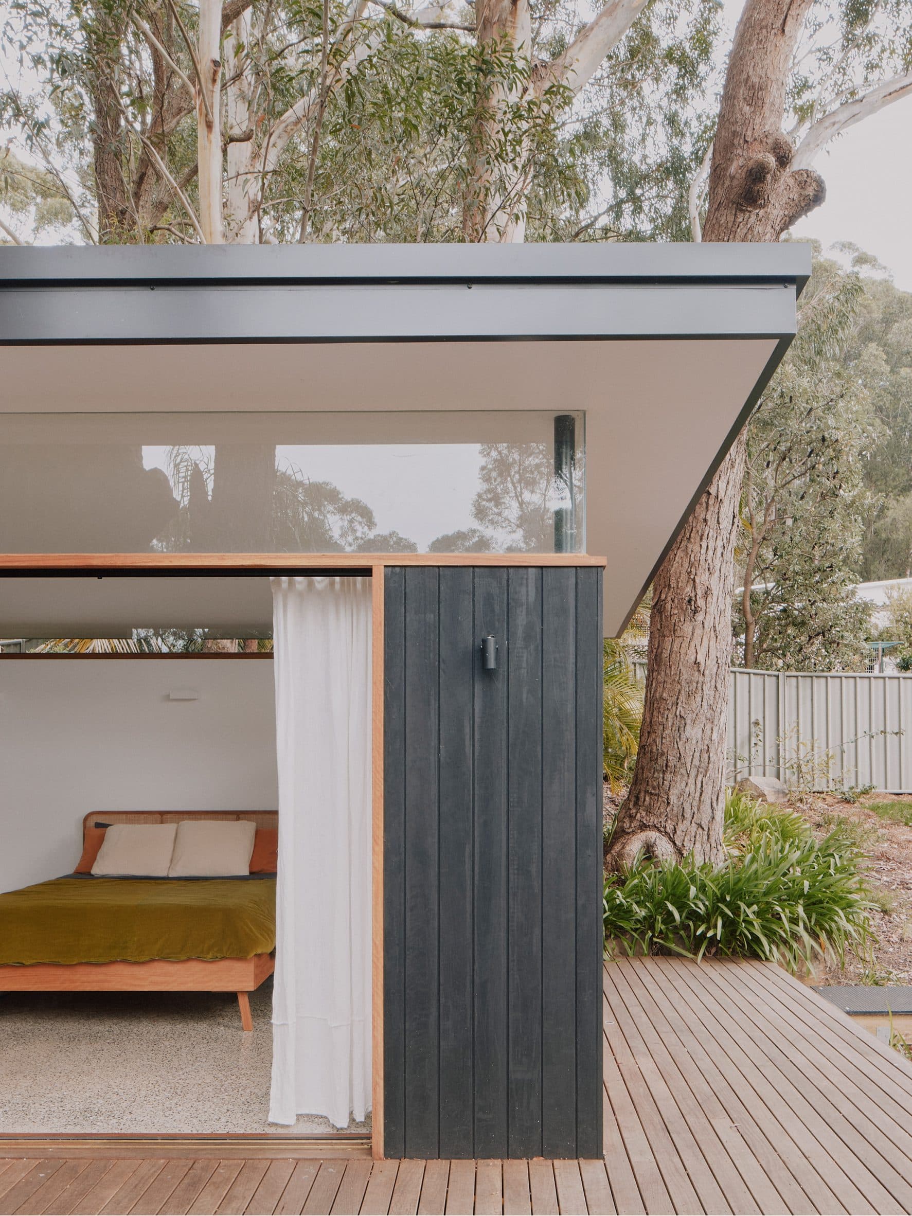 Garden room with deck
