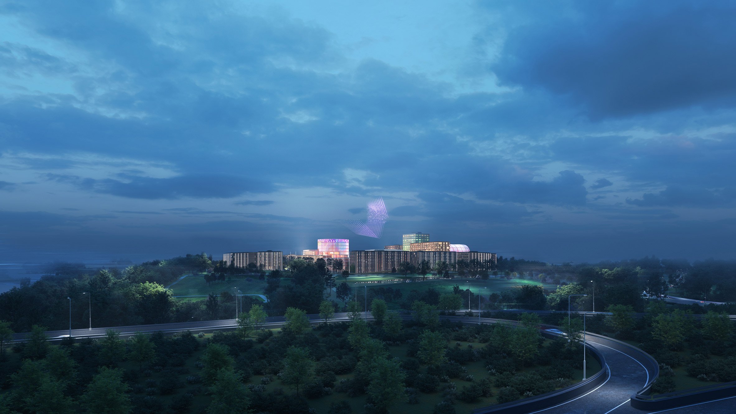 Render of buildings in Heilbronn