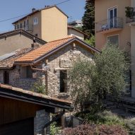 Exterior of small house in Switzerland
