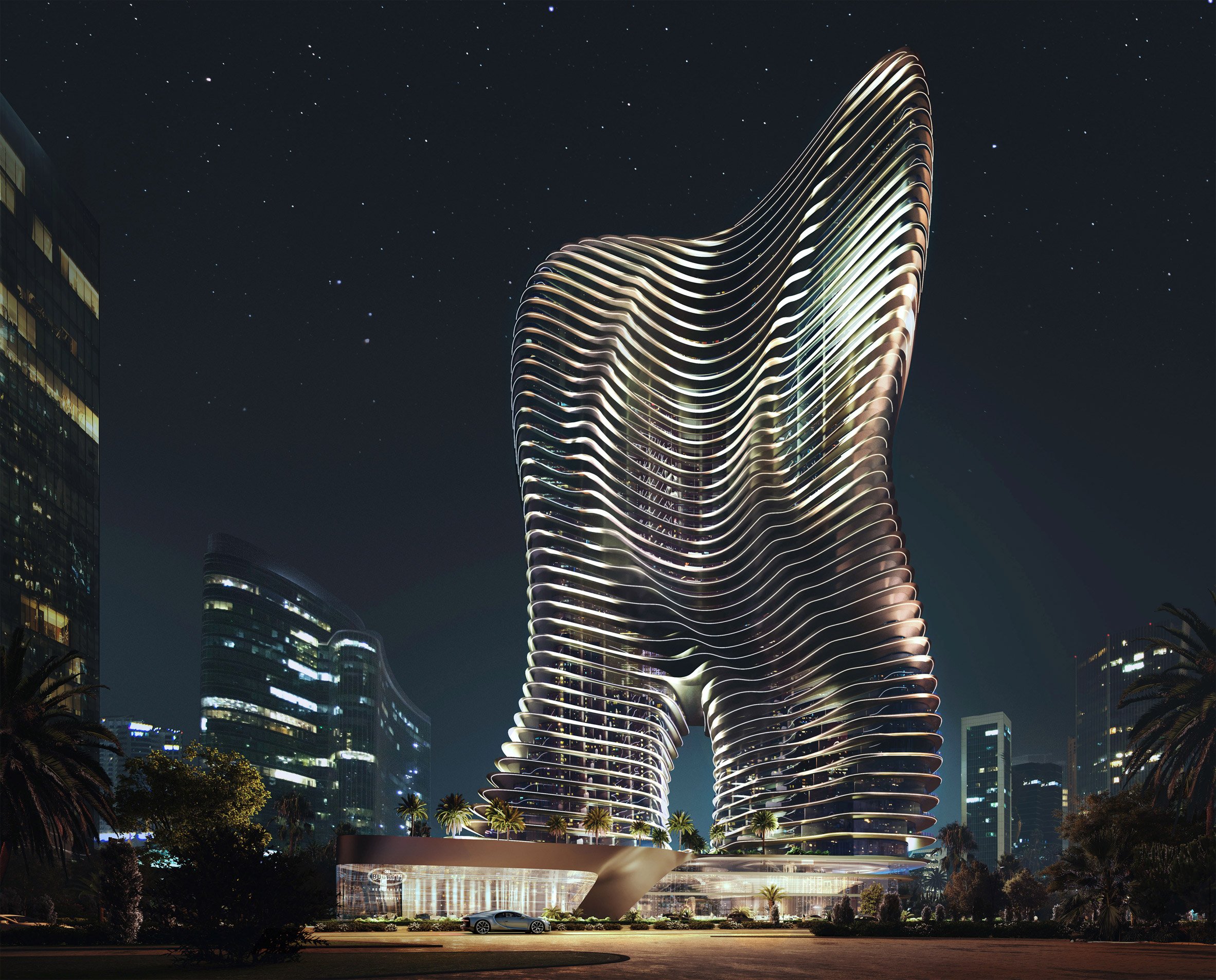 Bugatti skyscraper in Dubai