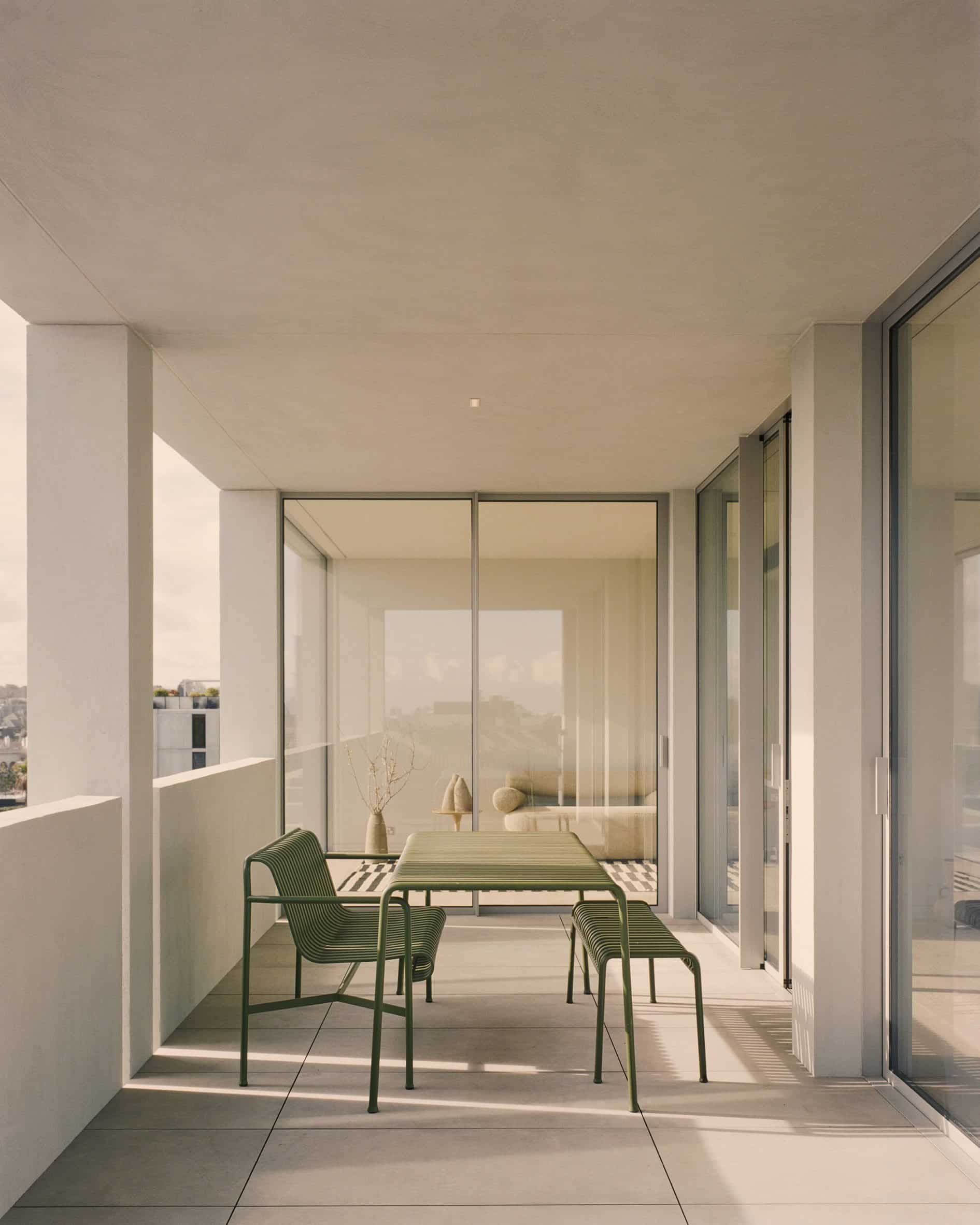 Photo of a terrace at the Perth apartment building