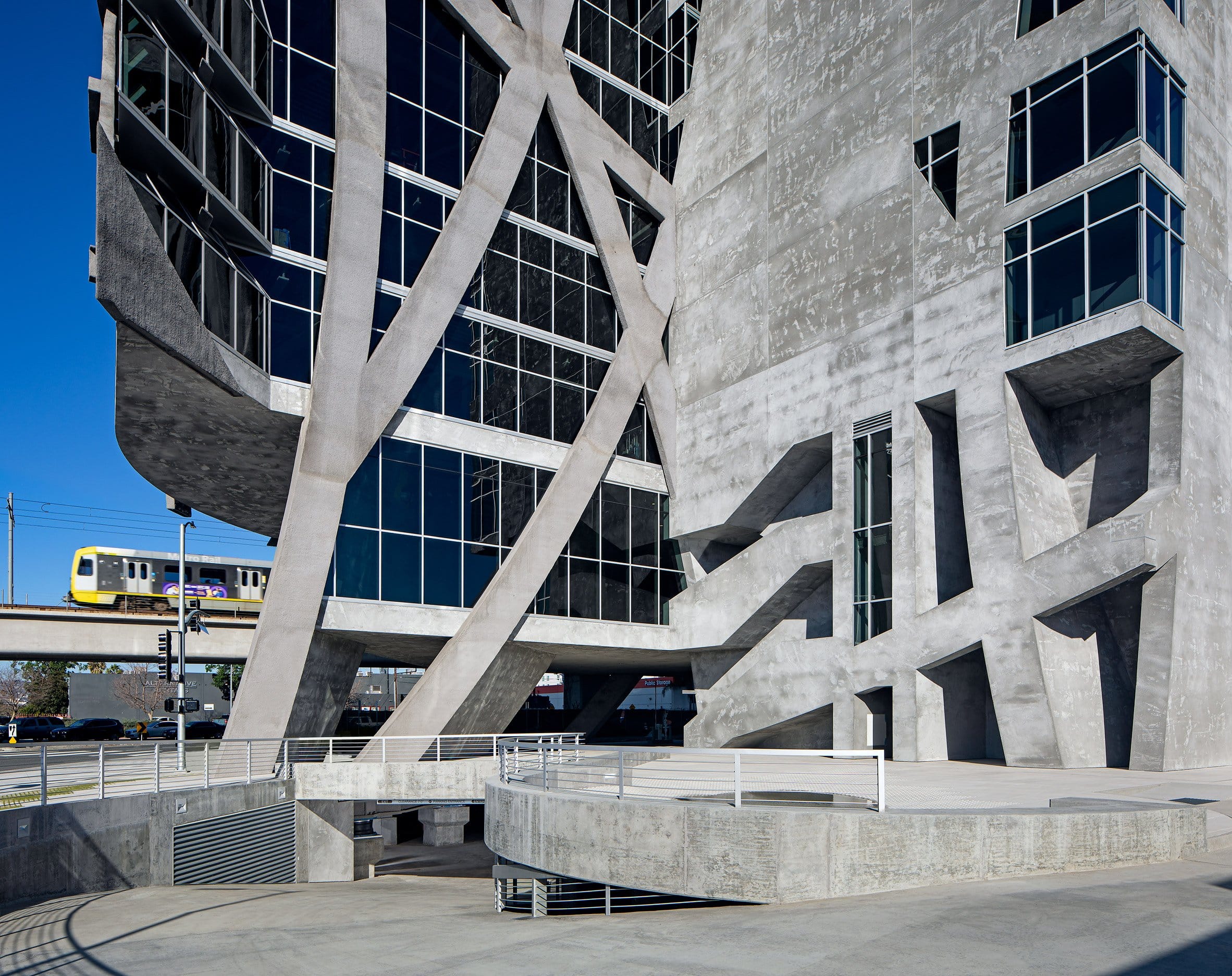 View from ground level