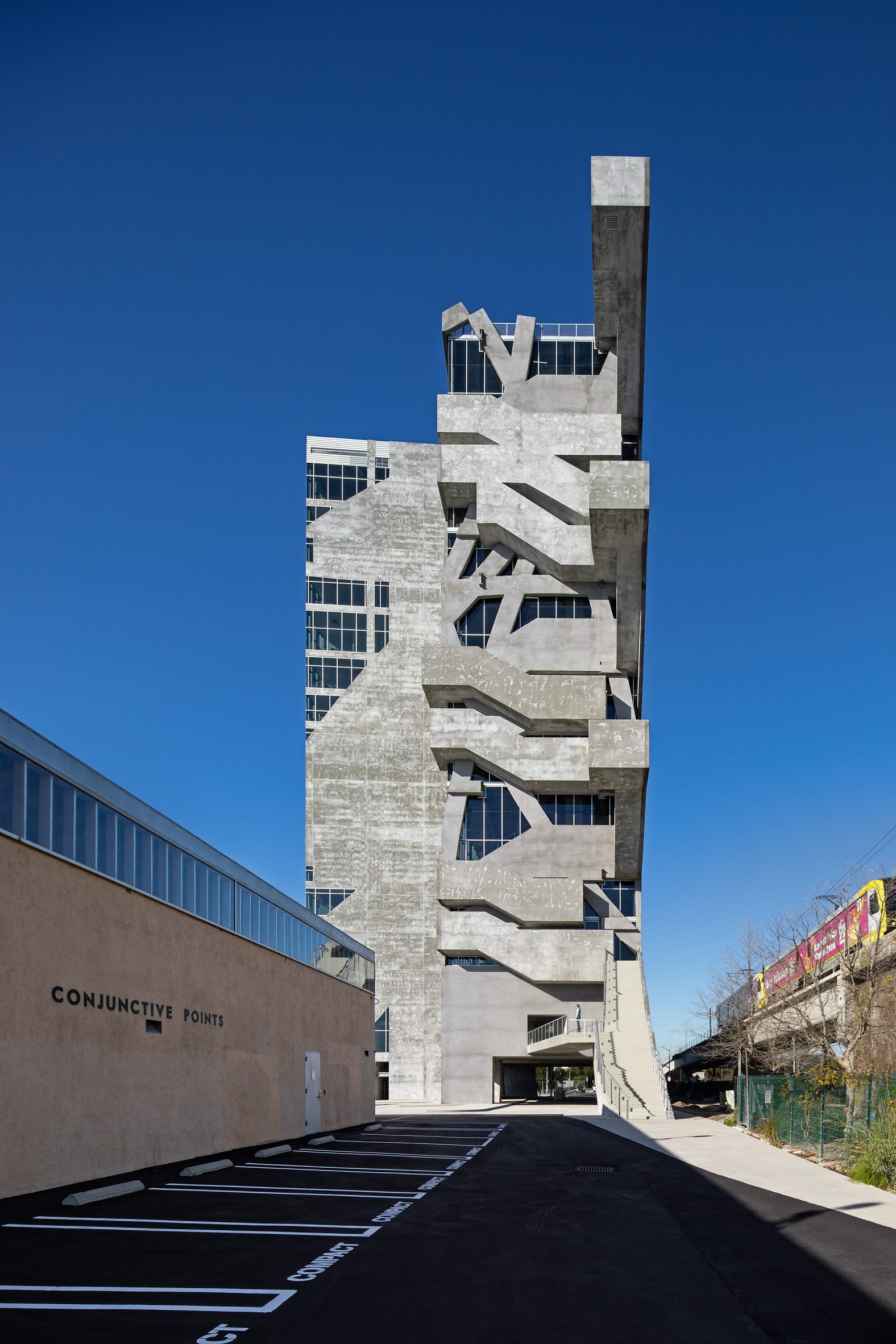 Narrow view with adjacent building
