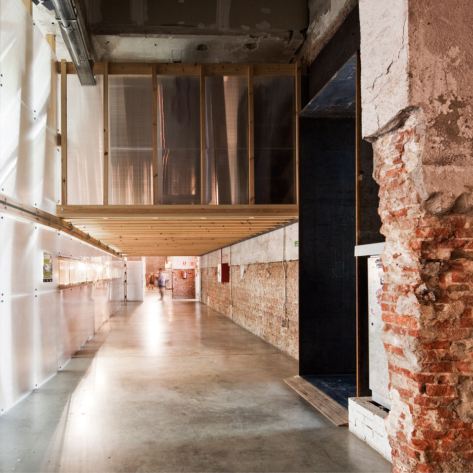 Factoria Cultural Matadero in Madrid by Office for Strategic Spaces repurposes a disused industrial building as a working space