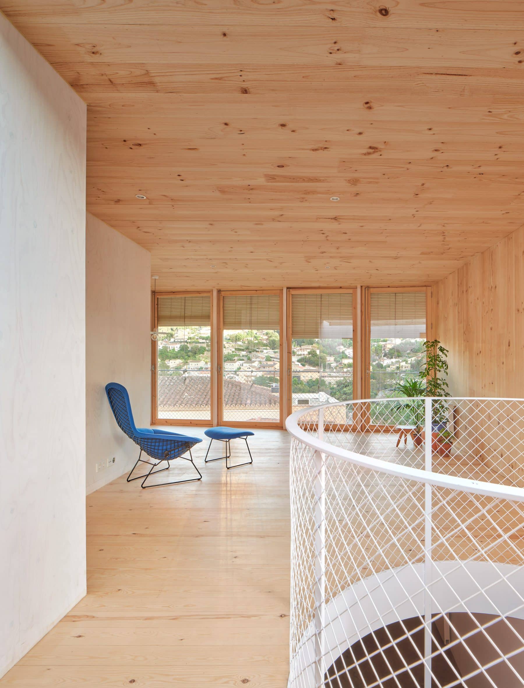 Interior of House on a Brick Base by Agora Arquitectura