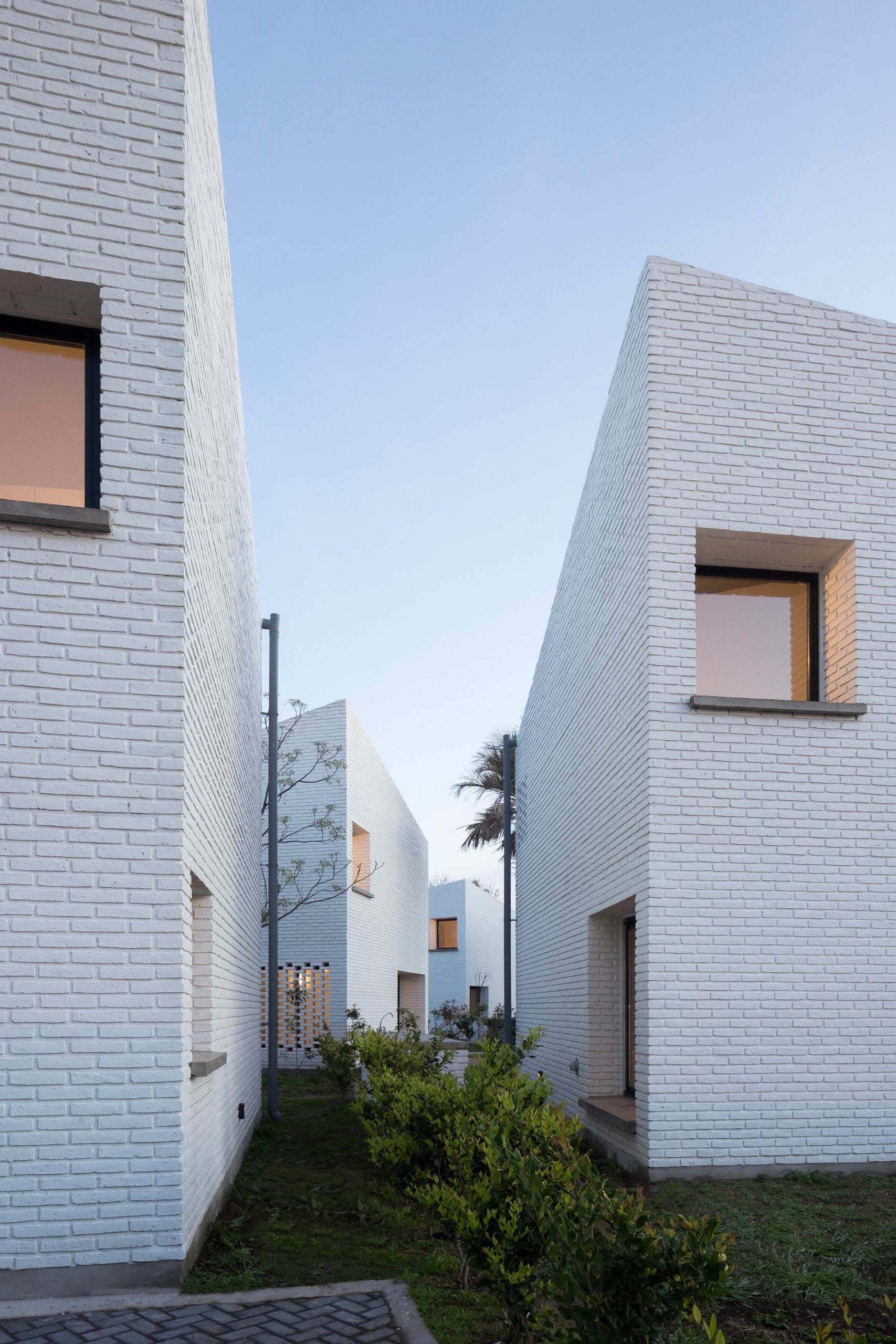 White facades