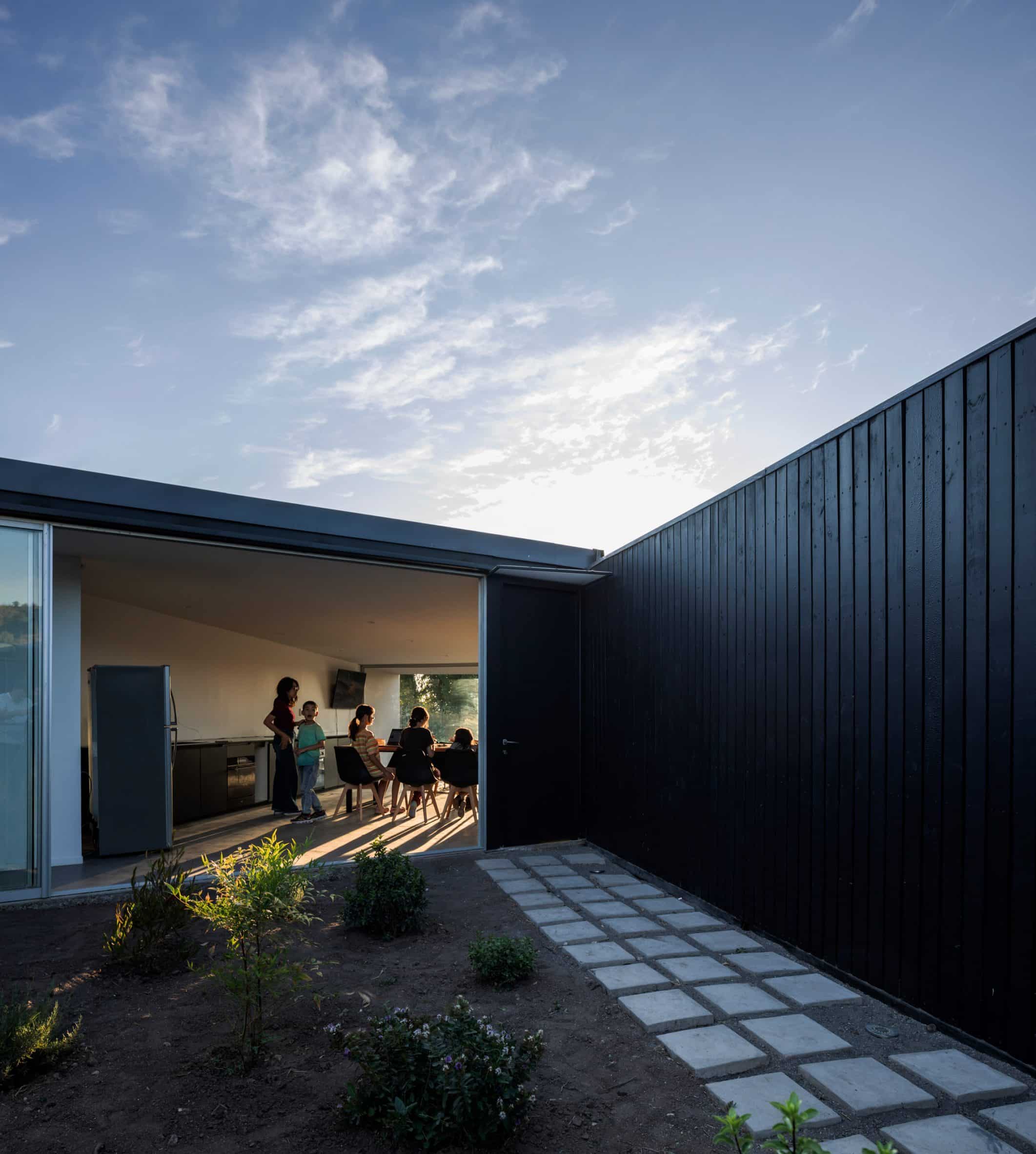 Living room opens on to enclosed garden