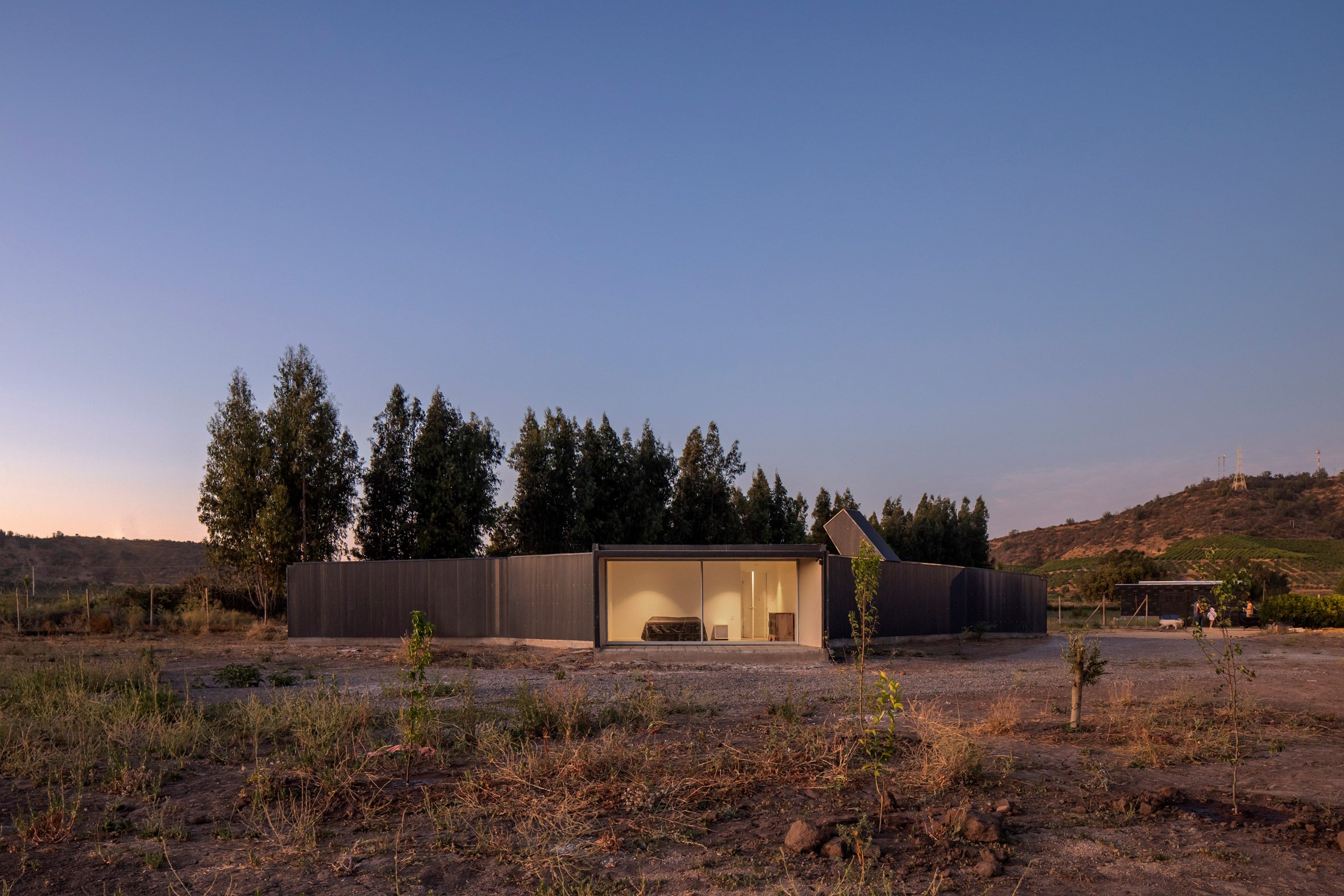 Paire House at dusk