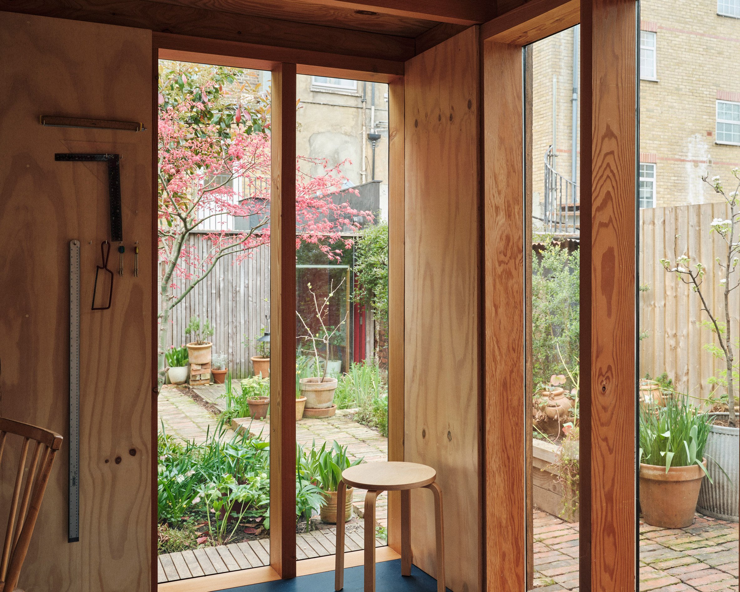 Workspace at The Secret Garden Flat by Nic Howett Architect