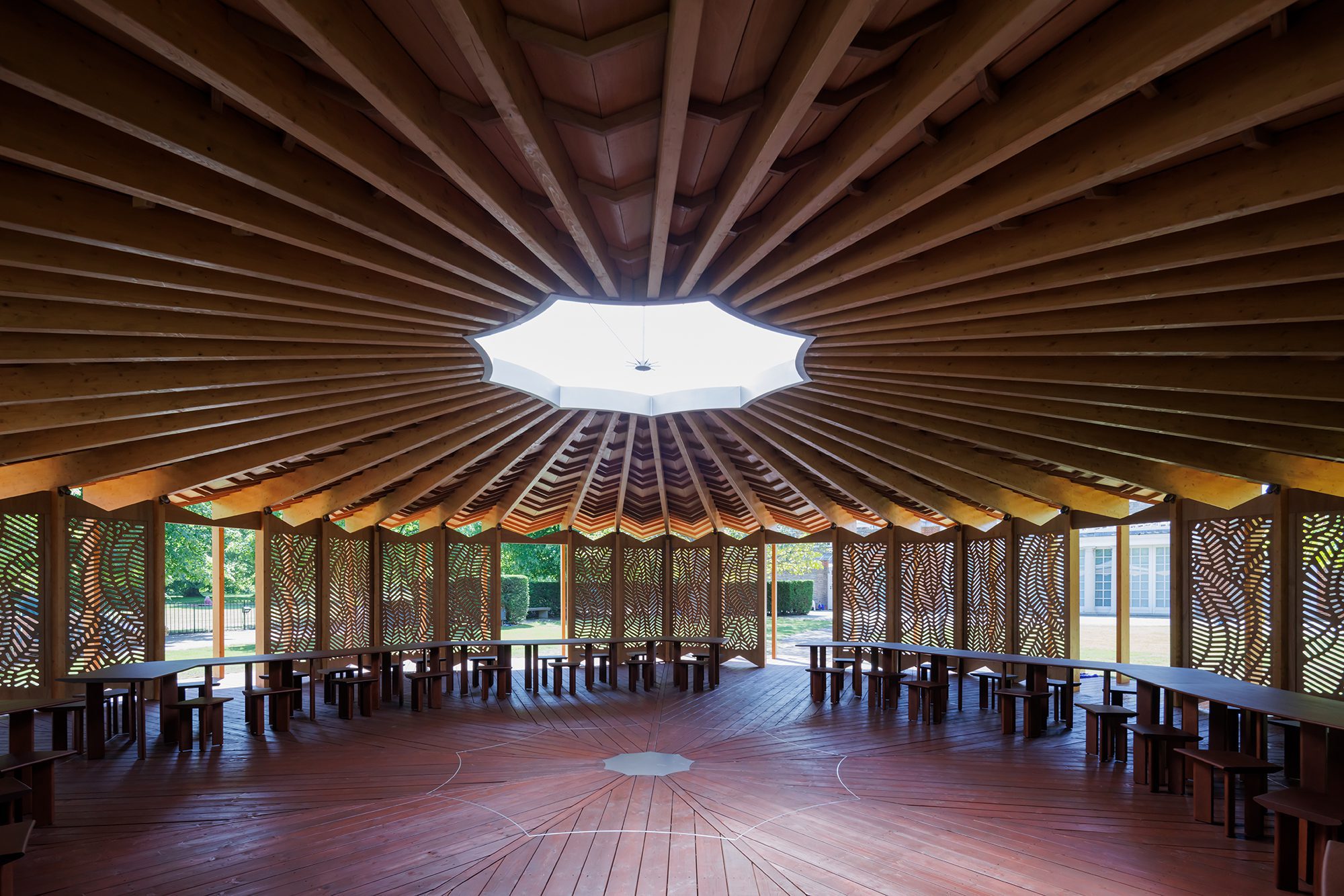 Skylight in Serpentine Pavilion by Lina Ghotmeh