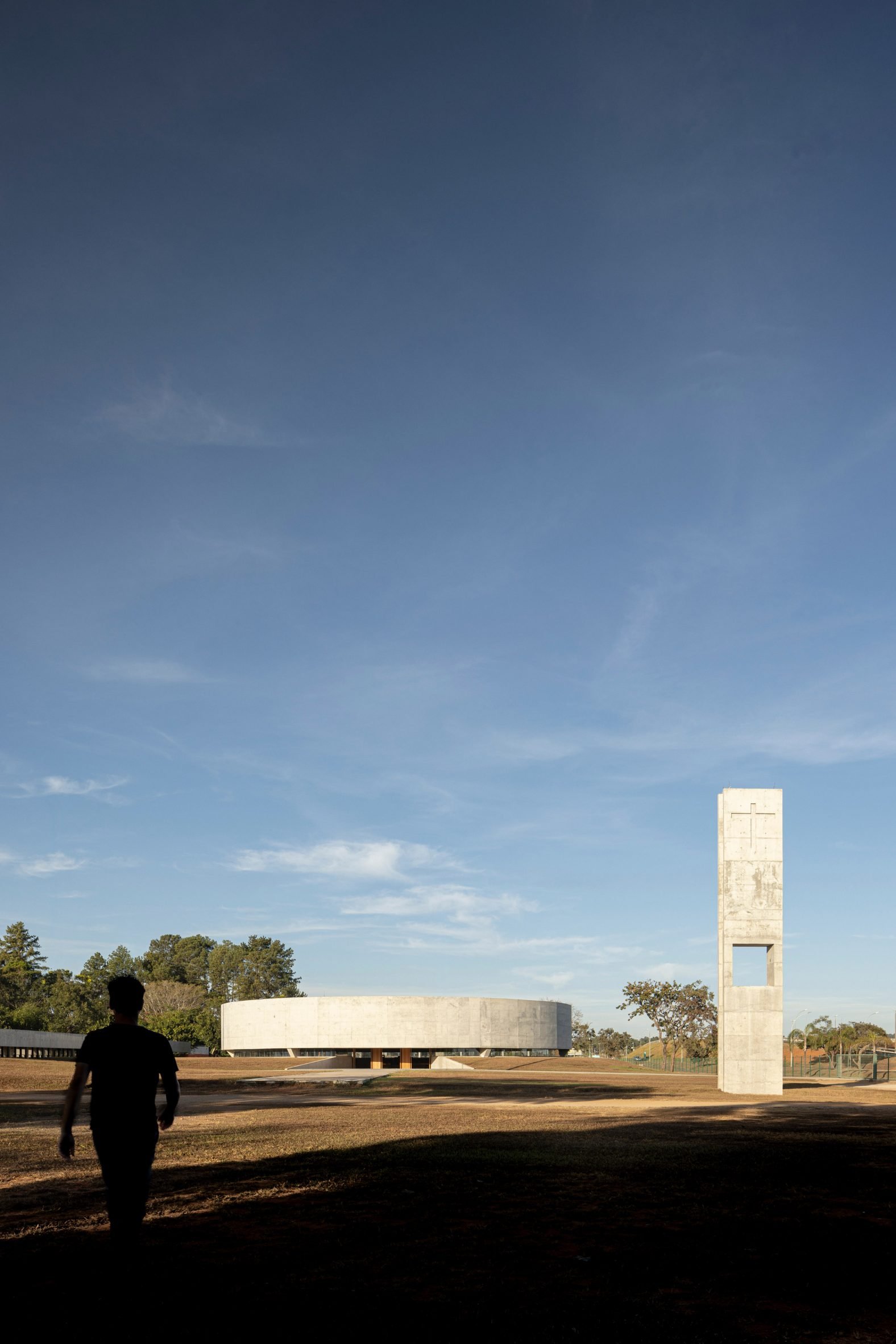Monolithic concrete steeple