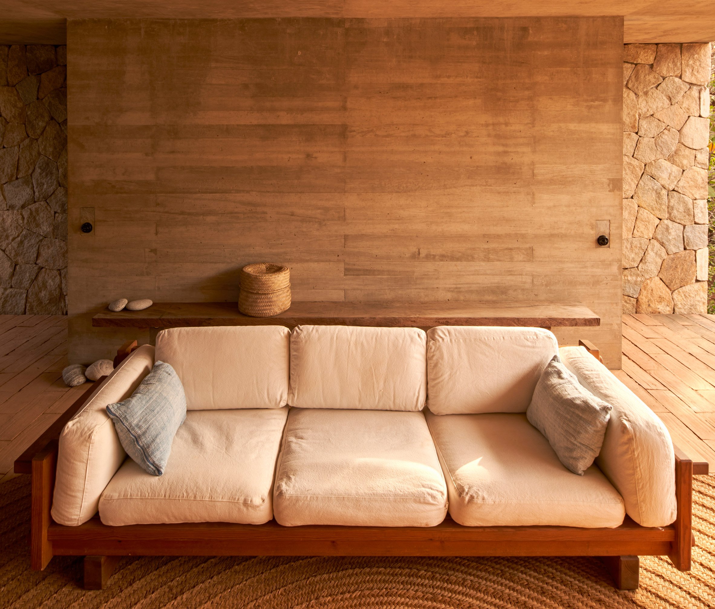 Earthy-hued interiors