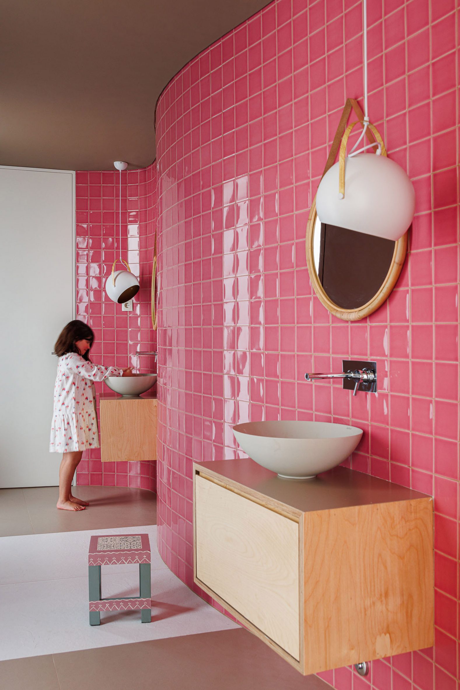 Pink bathroom