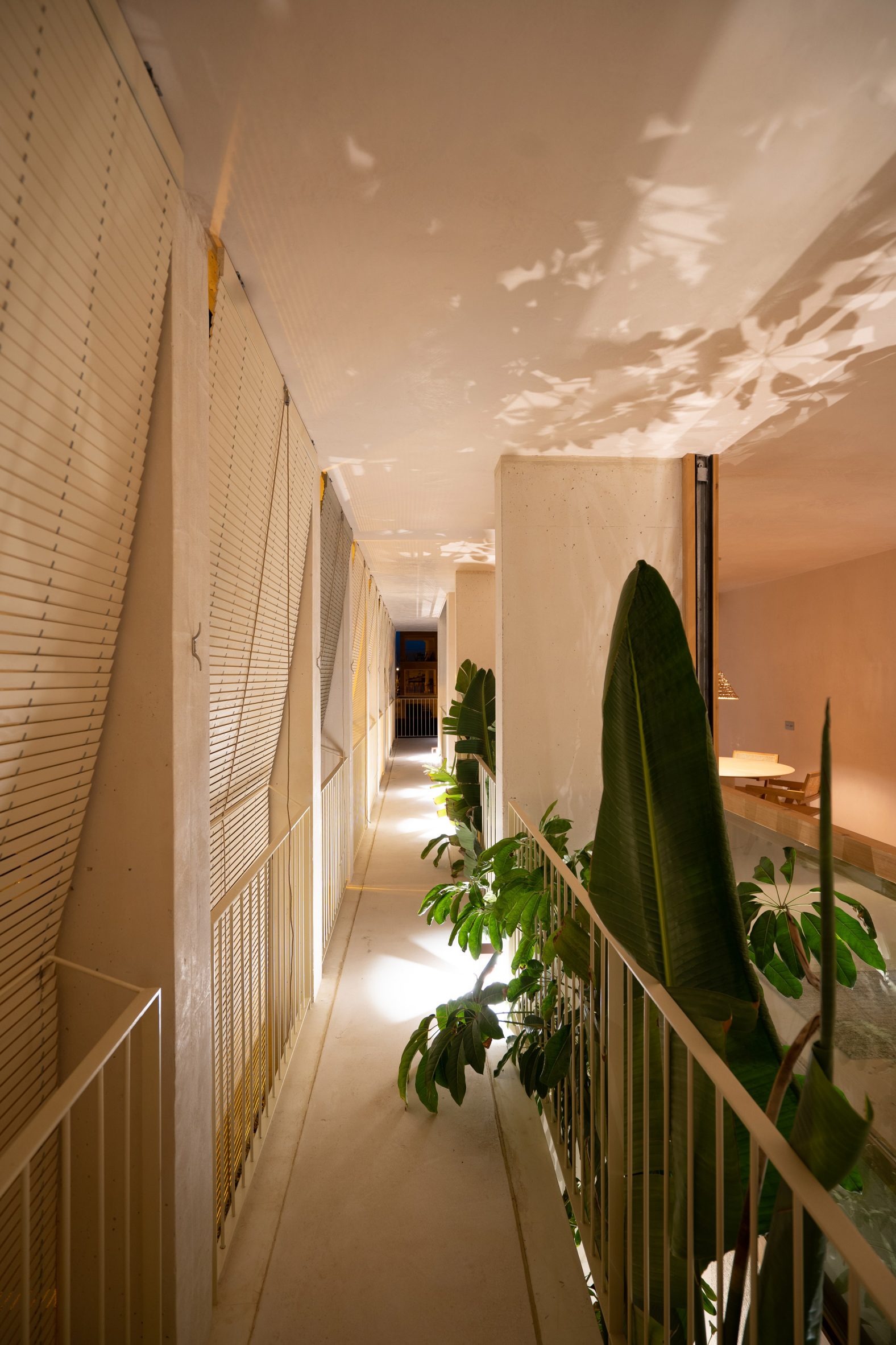 Interior image of a walkway at Na Mime House