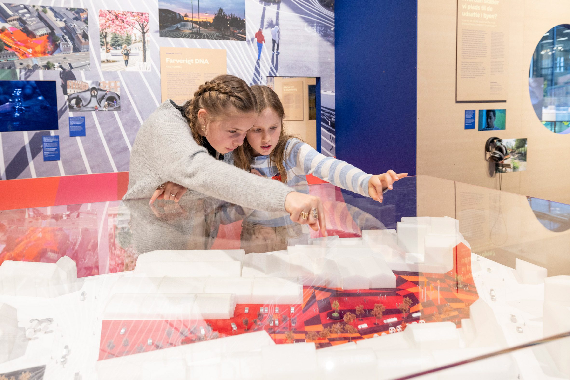 Superkilen model in Copenhagen in Common exhibition at Danish Architecture Centre