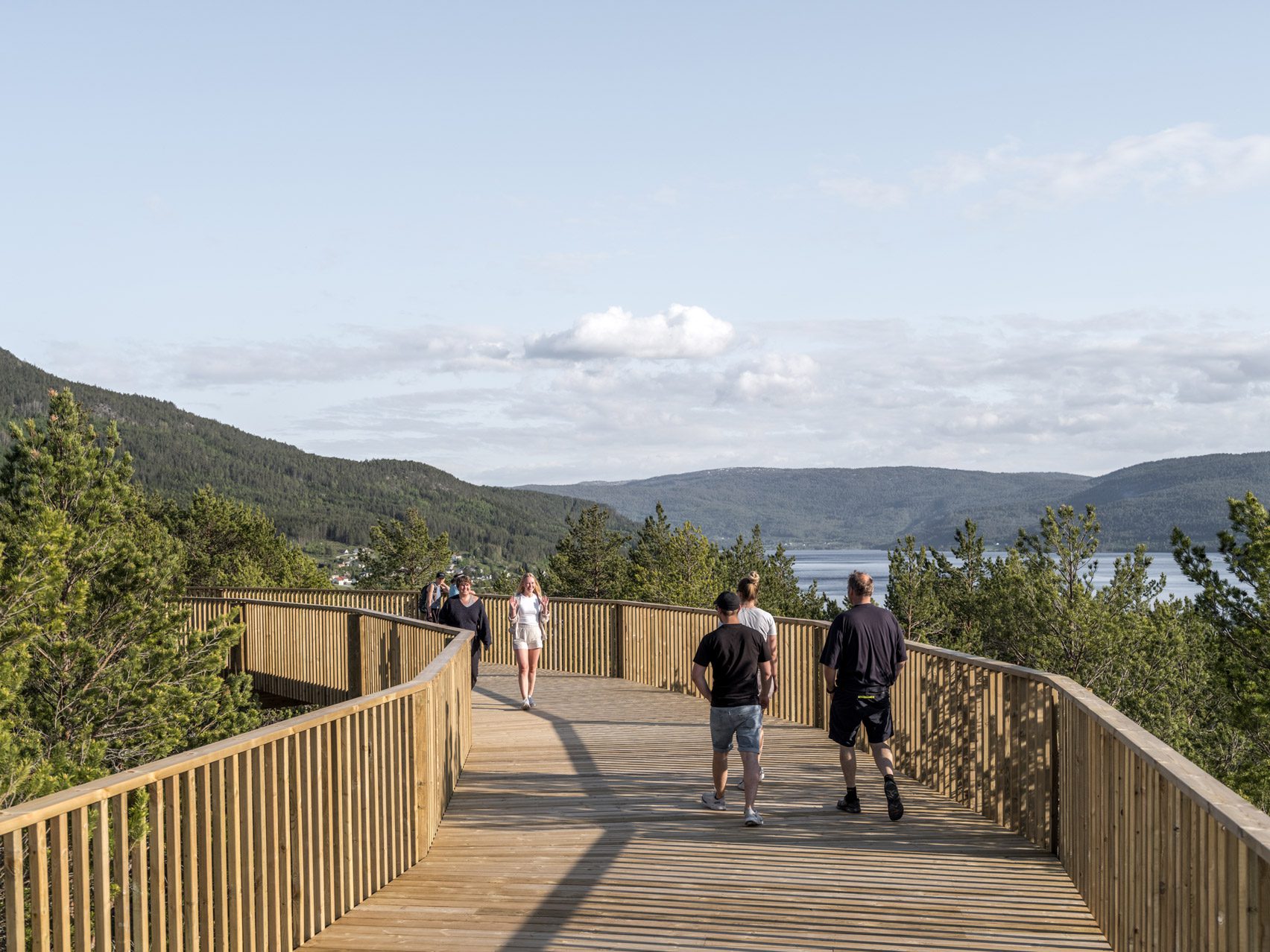 Wooden walkway