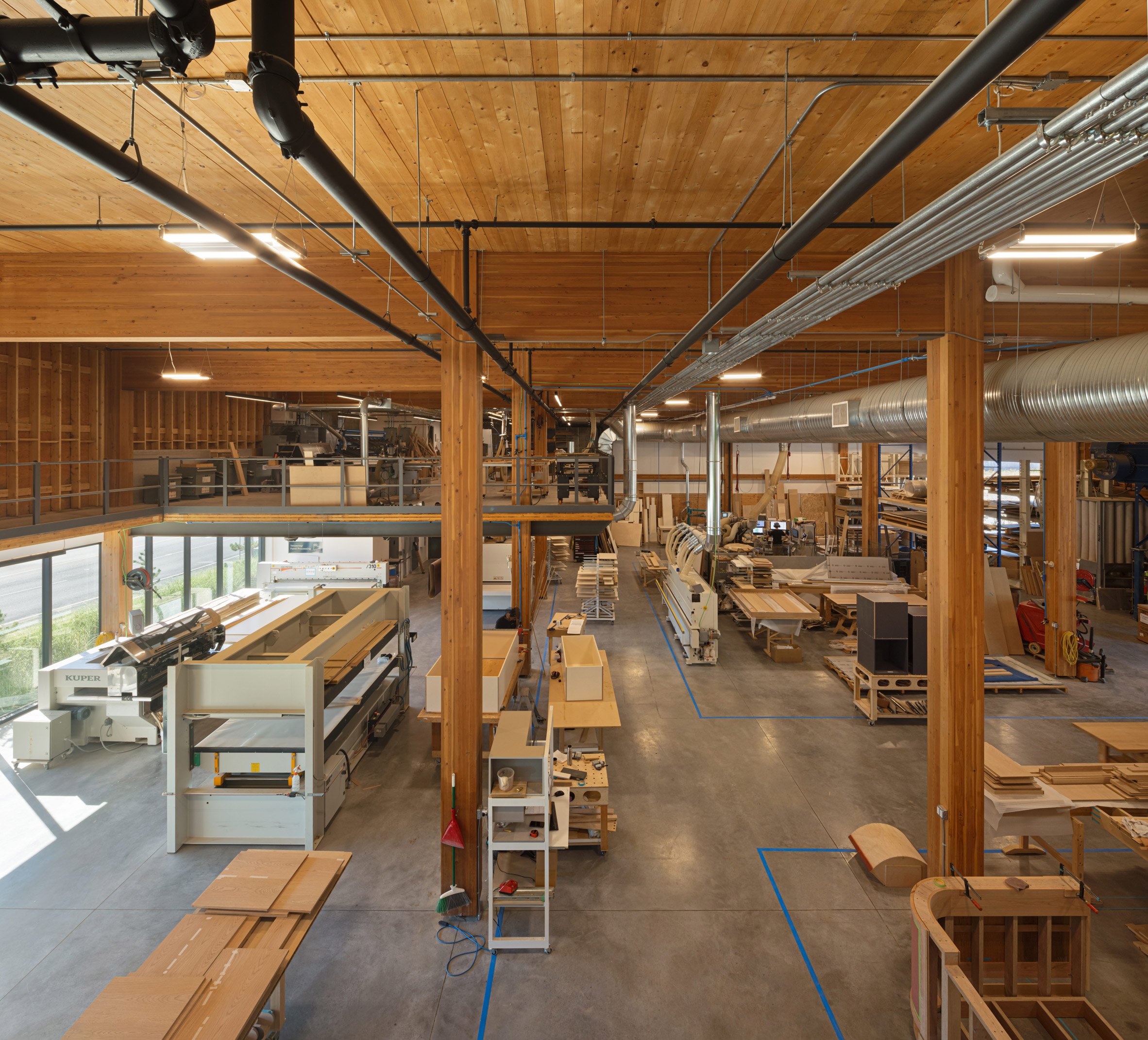 Production floor of the factory