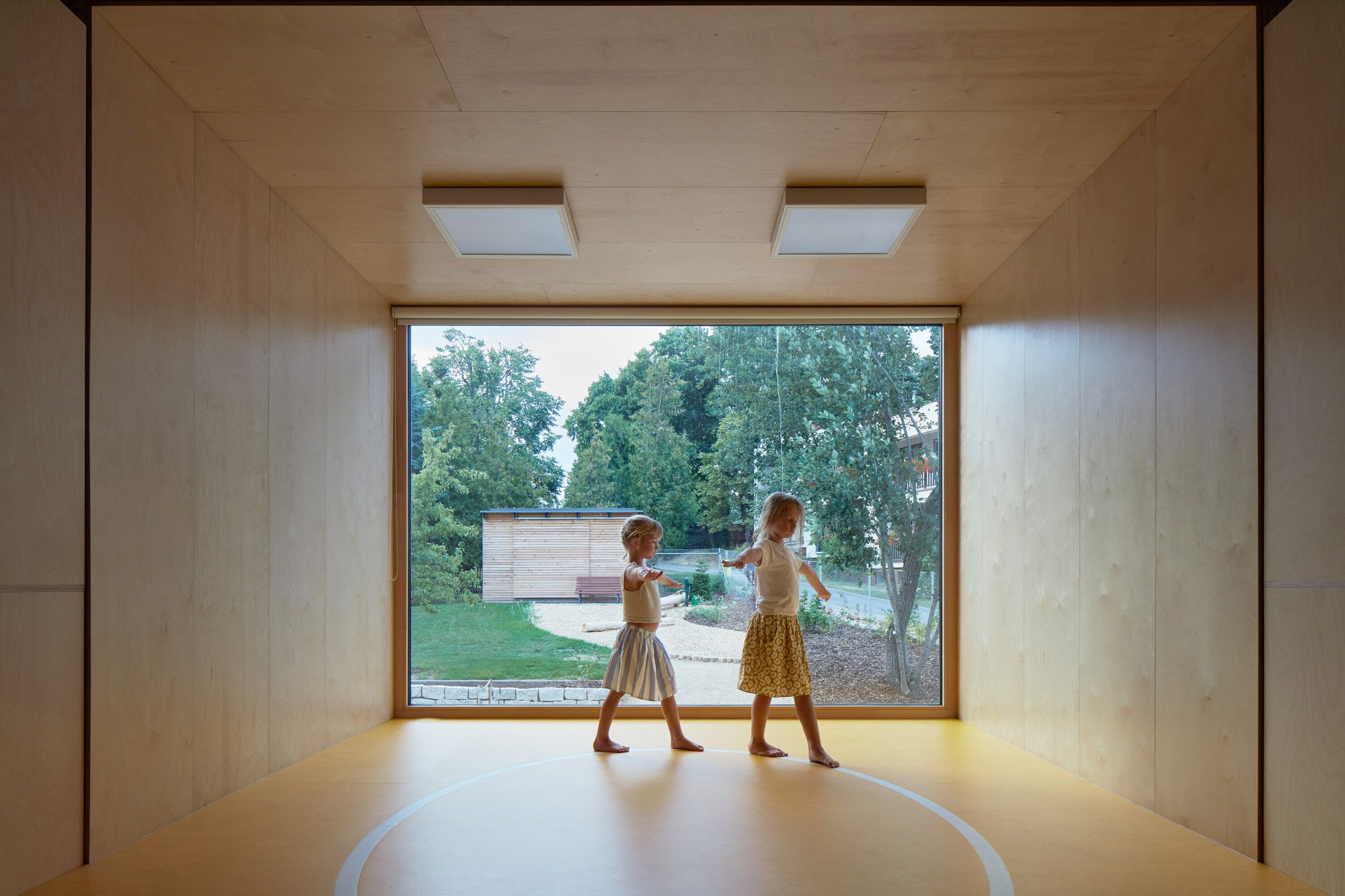 Interior image of a play space 