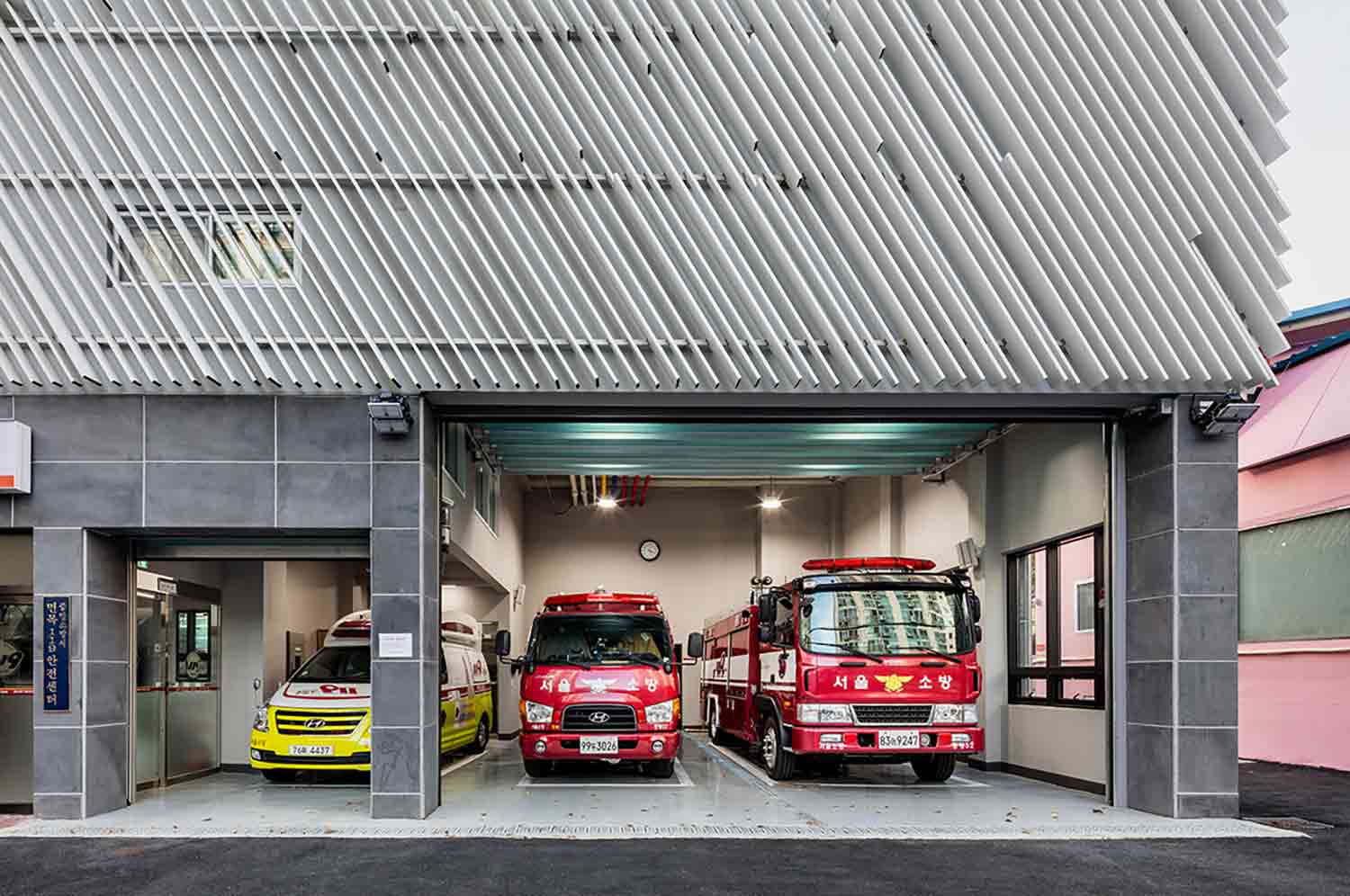 Myeonmok Fire Station by Yong Ju Lee Architecture