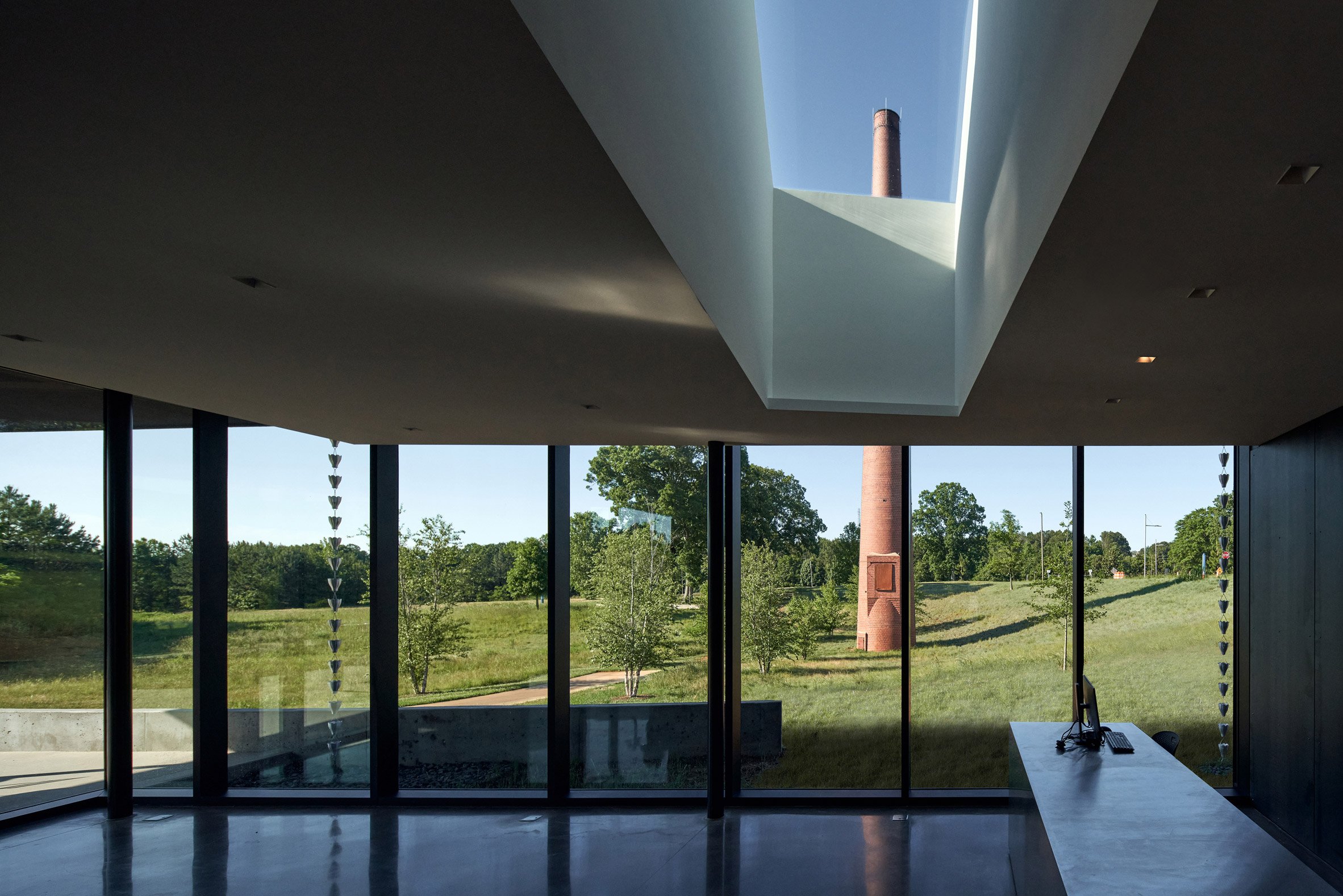 Interior of visitor centre by In Situ Studio