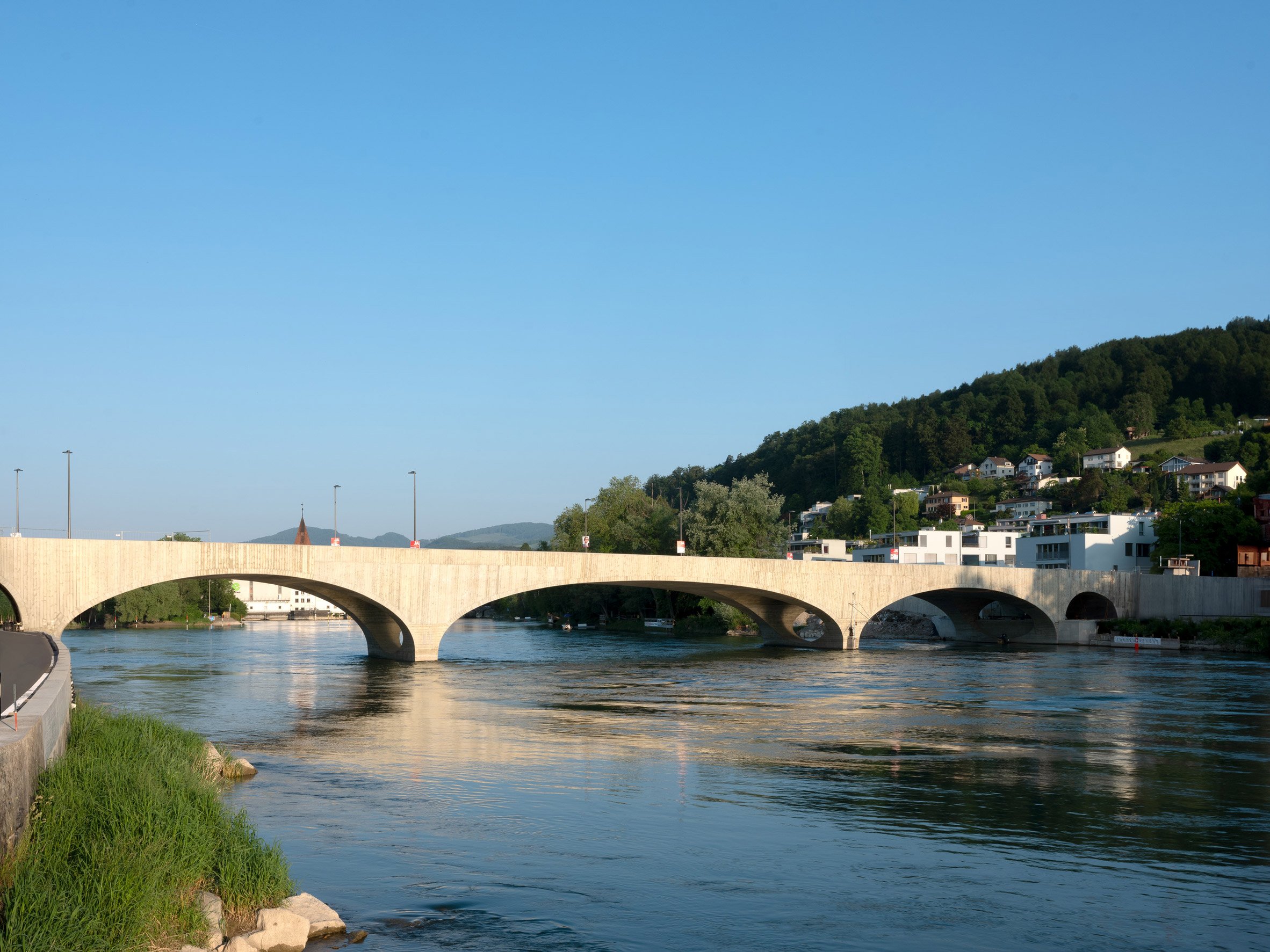 Concrete bridge over Aare River