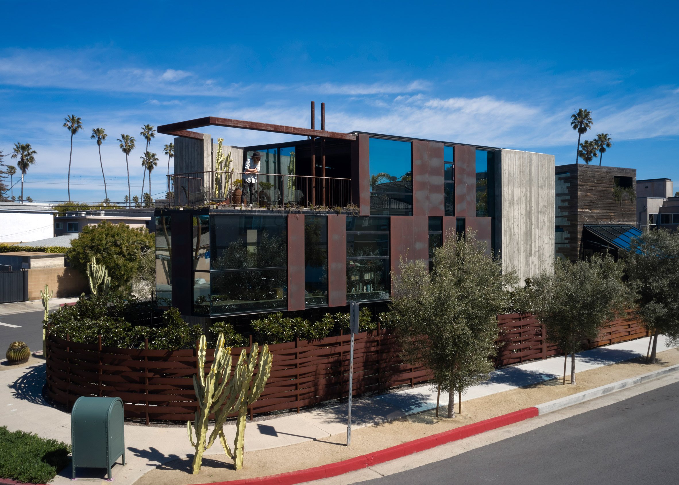 House on corner site in California