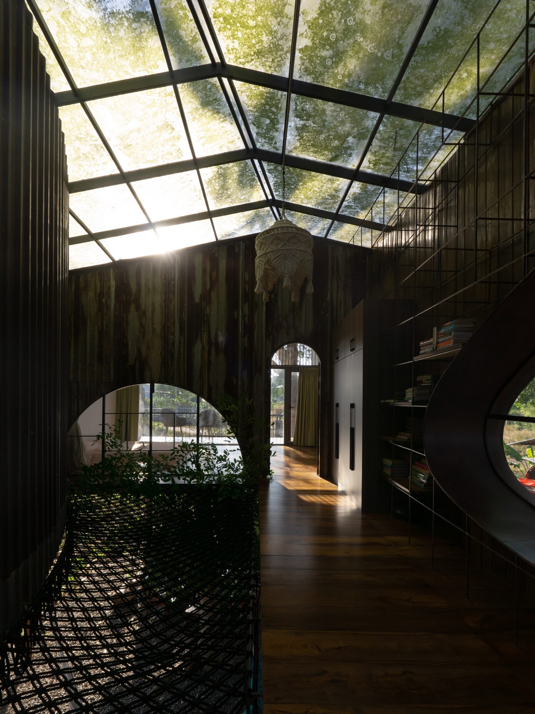 Walkway within Tree House by the Lake