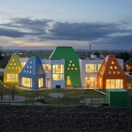 Exterior of Větrník Kindergarten in Czech Republic by Architektura