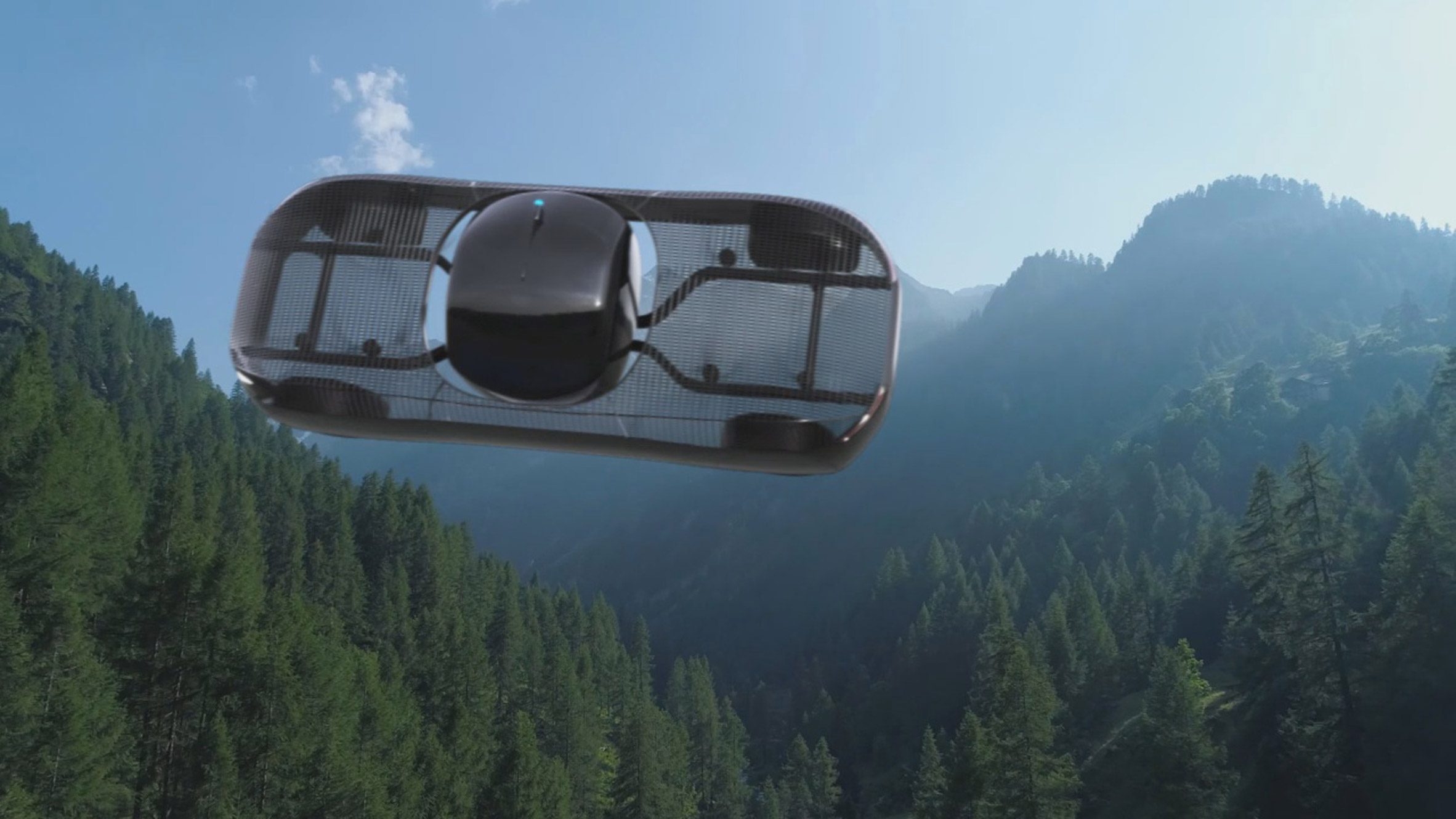 Render of Model A flying car by Alef